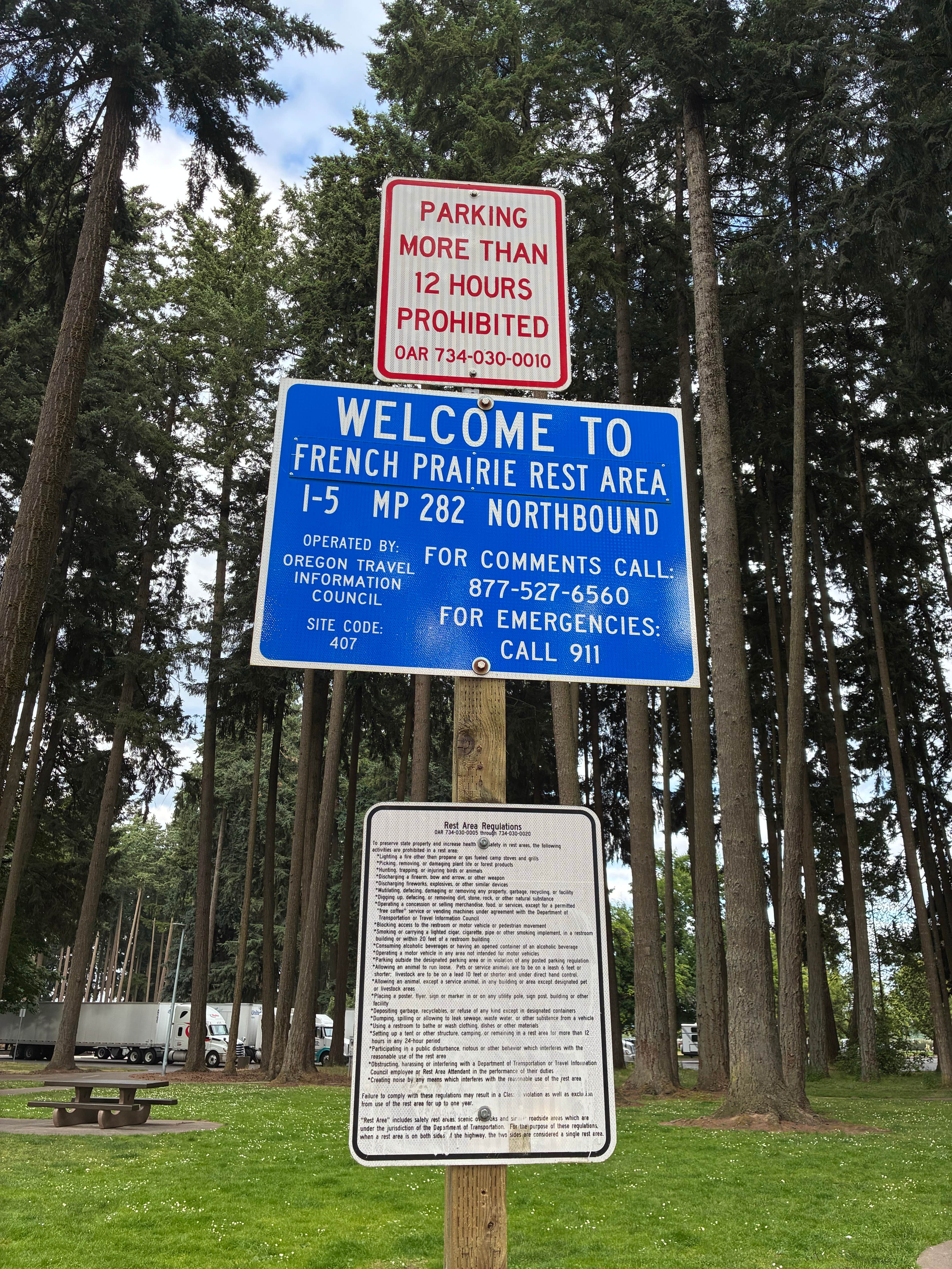 French Prairie Rest Area (Northbound)