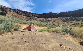 Fish ..'s photo of tent camping at Frenchman Coulee Backcountry Campsites near Waterville, WA