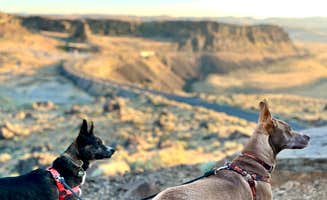 Bre C.'s photo of camping with pets at Frenchman Coulee Dispersed Camping near Beverly, WA