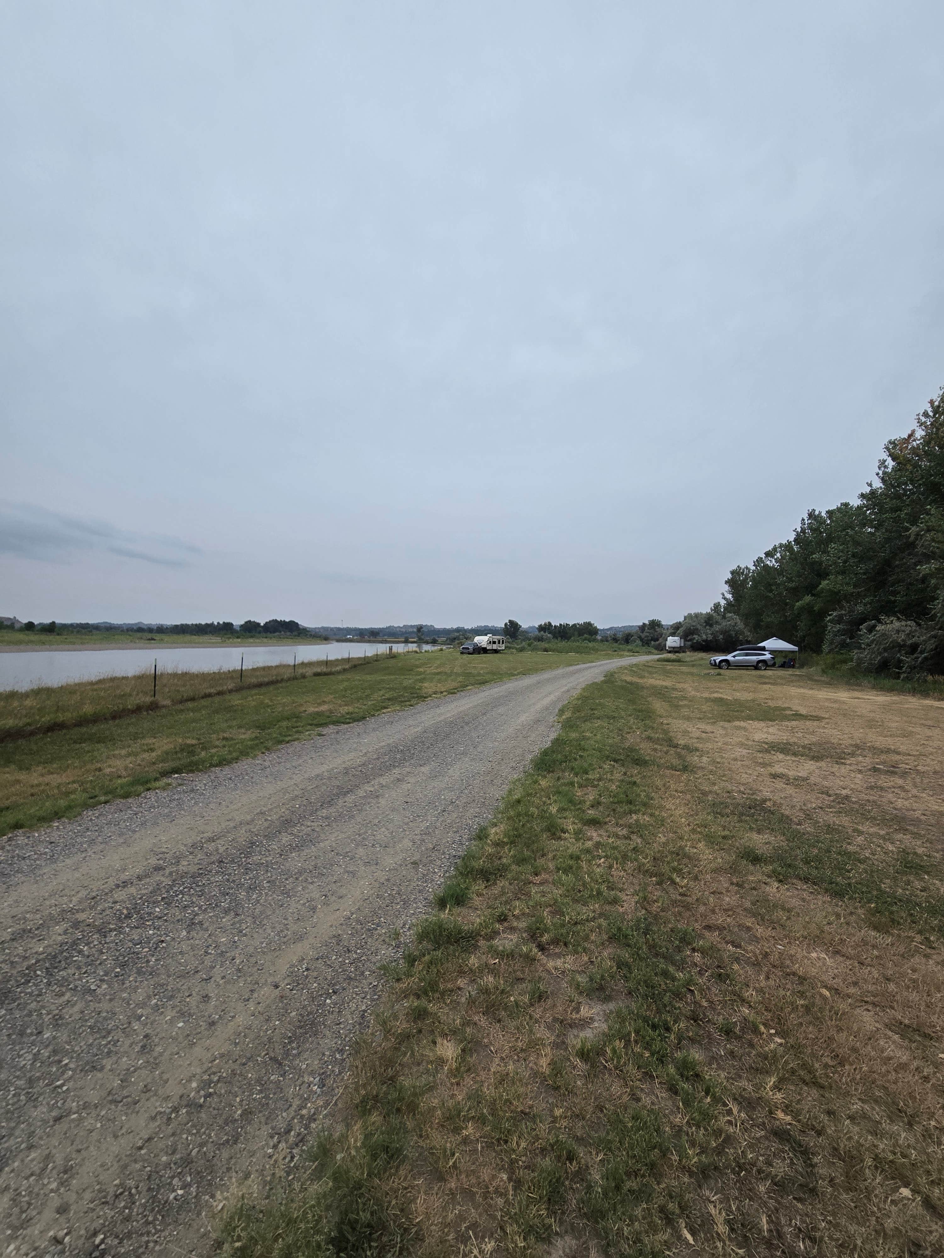 Steve M.'s photo of a dispersed camping area at General Custer Fishing Access Road near Hardin, MT