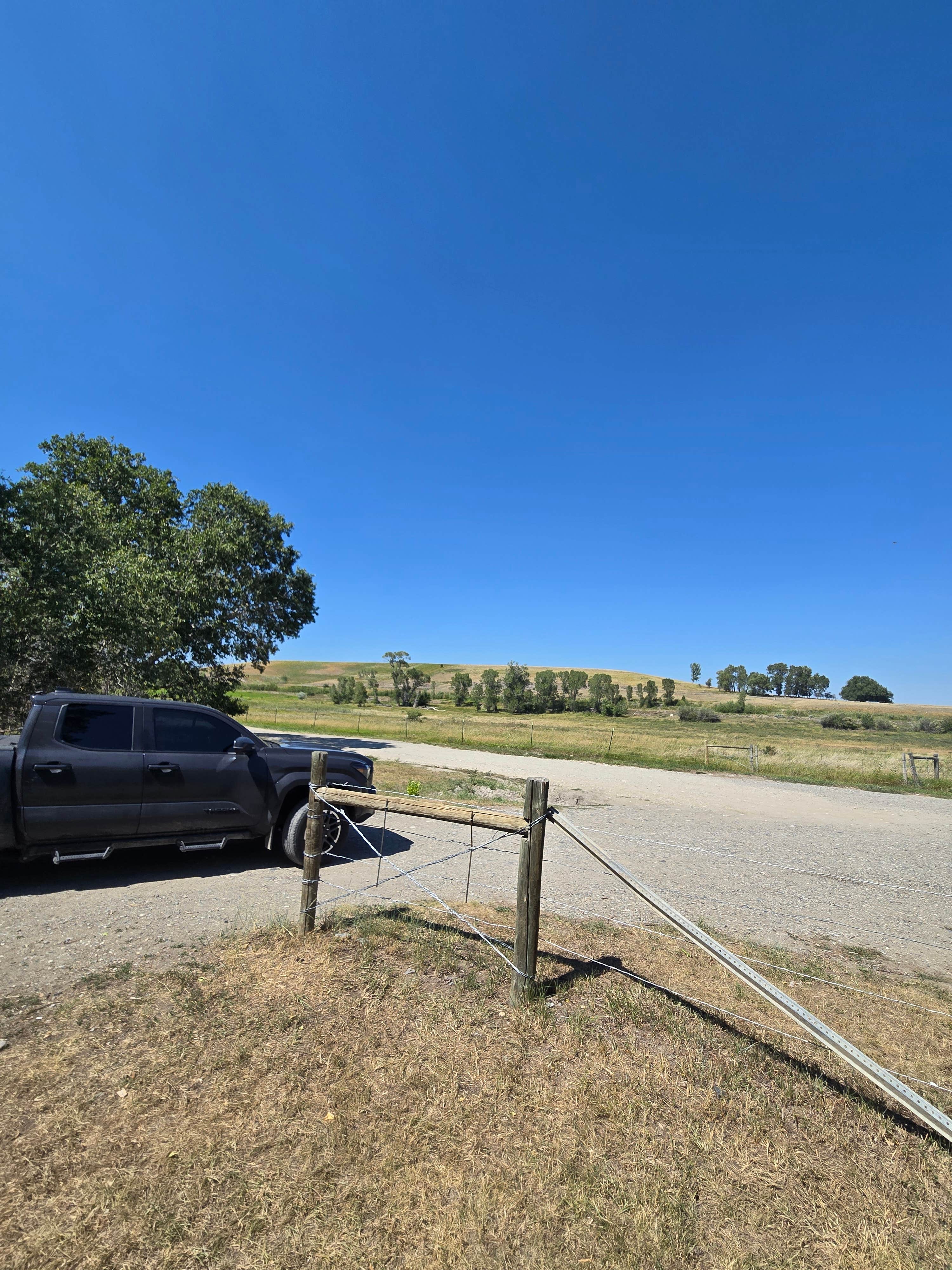 Camper-submitted photo at General Custer Fishing Access Road near Pompeys Pillar, MT