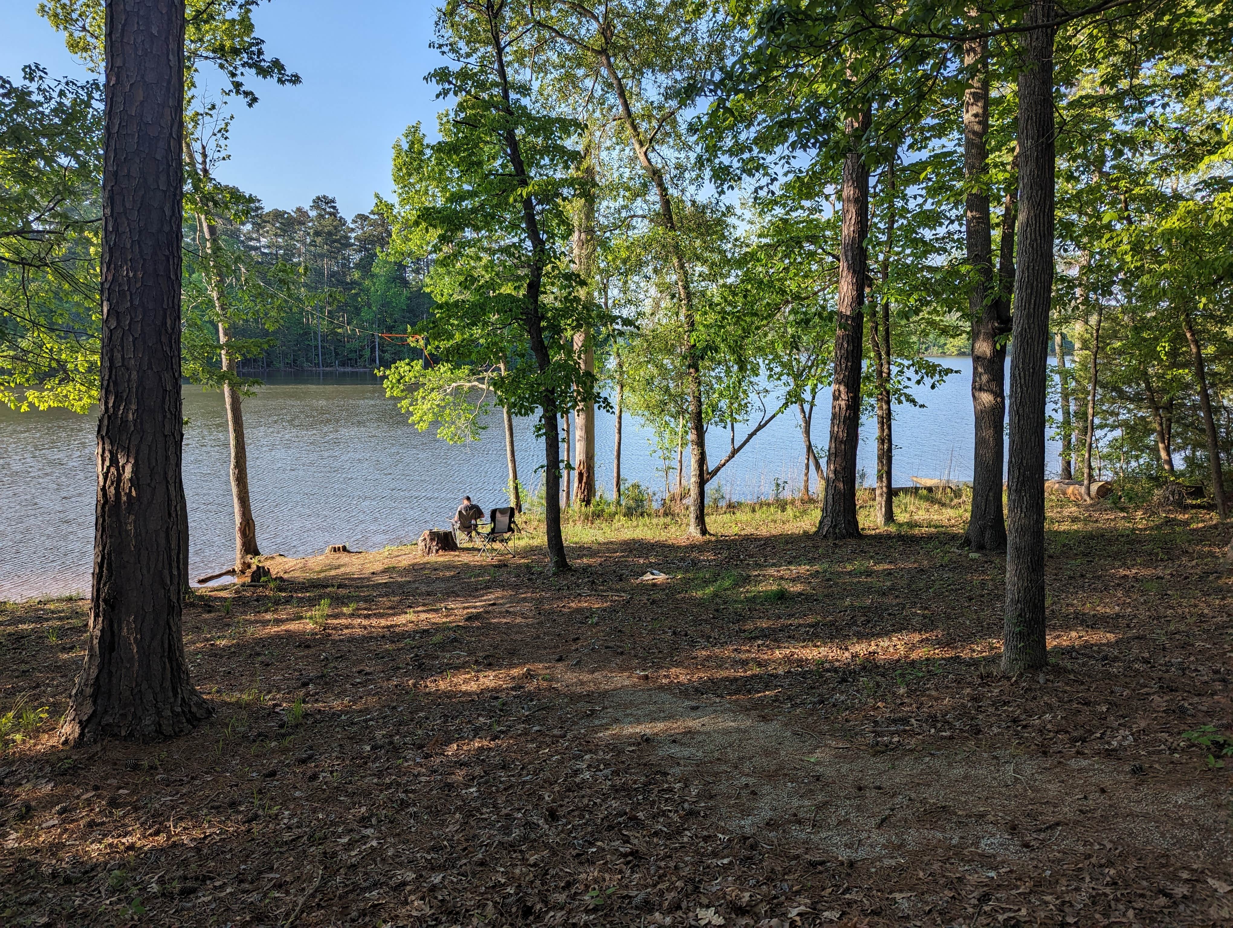 Jaiden W.'s photo of camping with pets at Clay Hill Campground near J. Strom Thurmond Lake