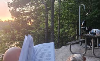 Katrina P.'s photo of camping with pets at Duckett Mill near Chattahoochee-Oconee National Forest