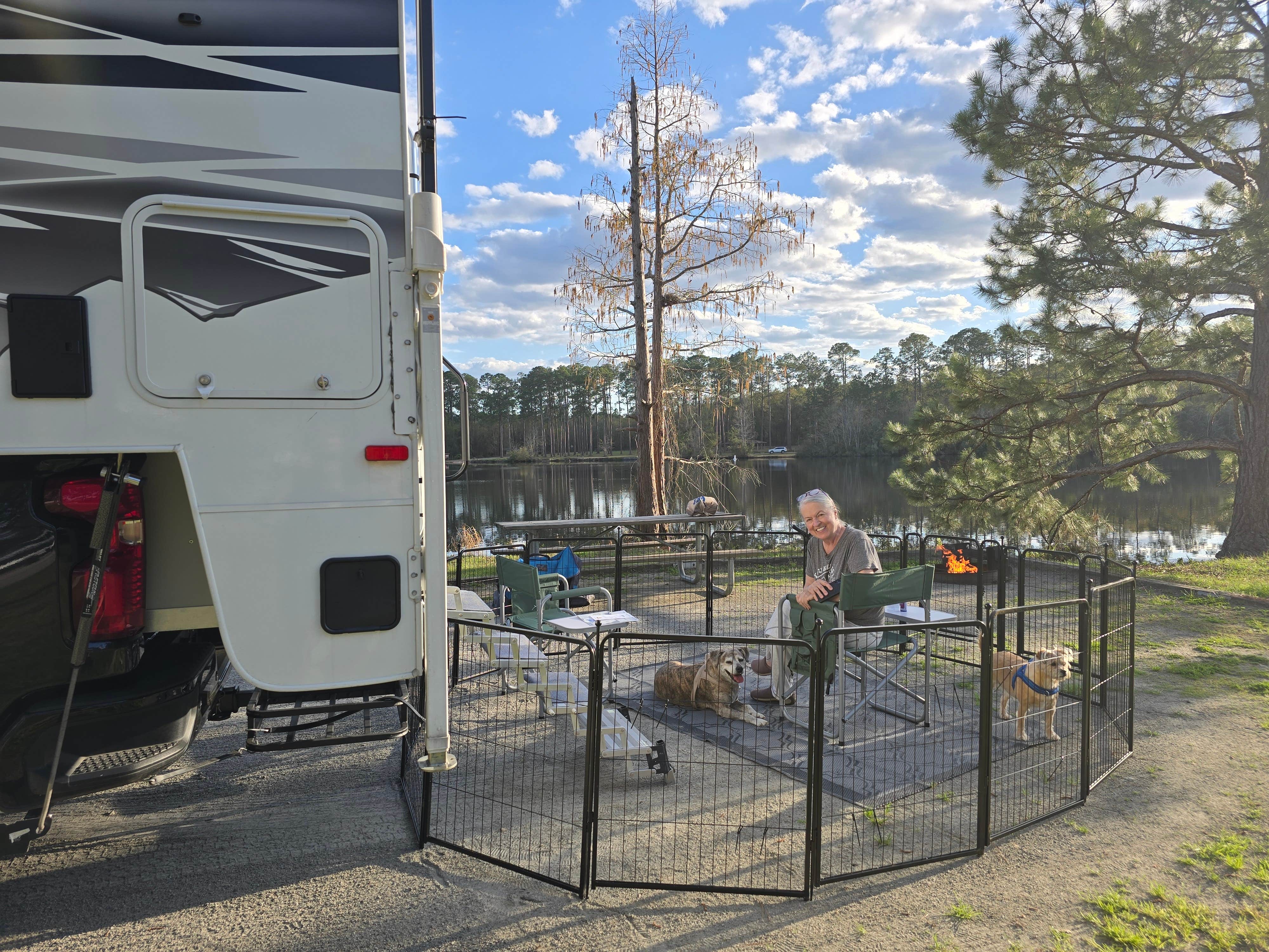 Steven & Dorth S.'s photo of camping with pets at Laura S Walker State Park Campground near Nicholls, GA