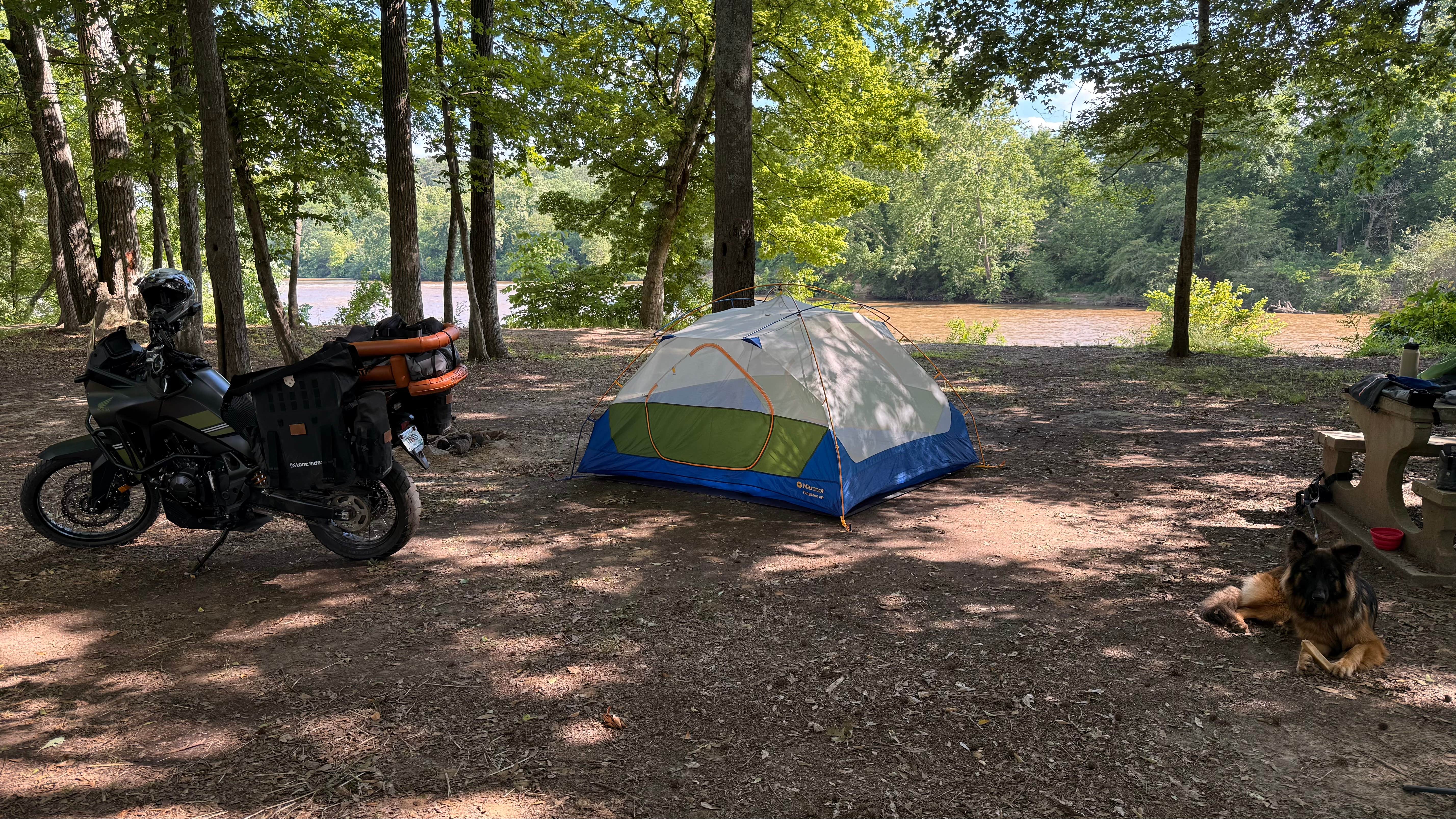 Sarah S.'s photo of camping with pets at McIntosh Reserve Park near Lovejoy, GA