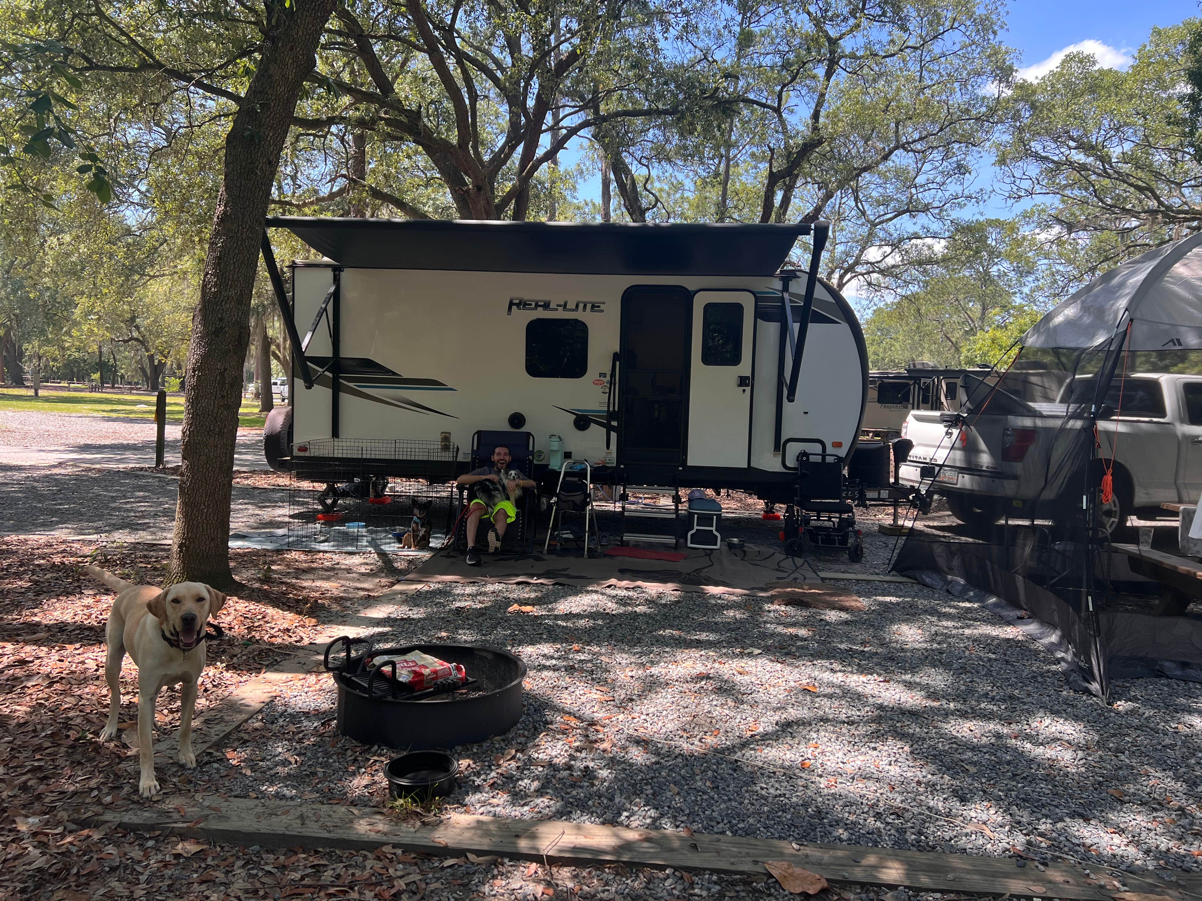 Maggie  C.'s photo of camping with pets at Reed Bingham State Park Campground near Fitzgerald, GA