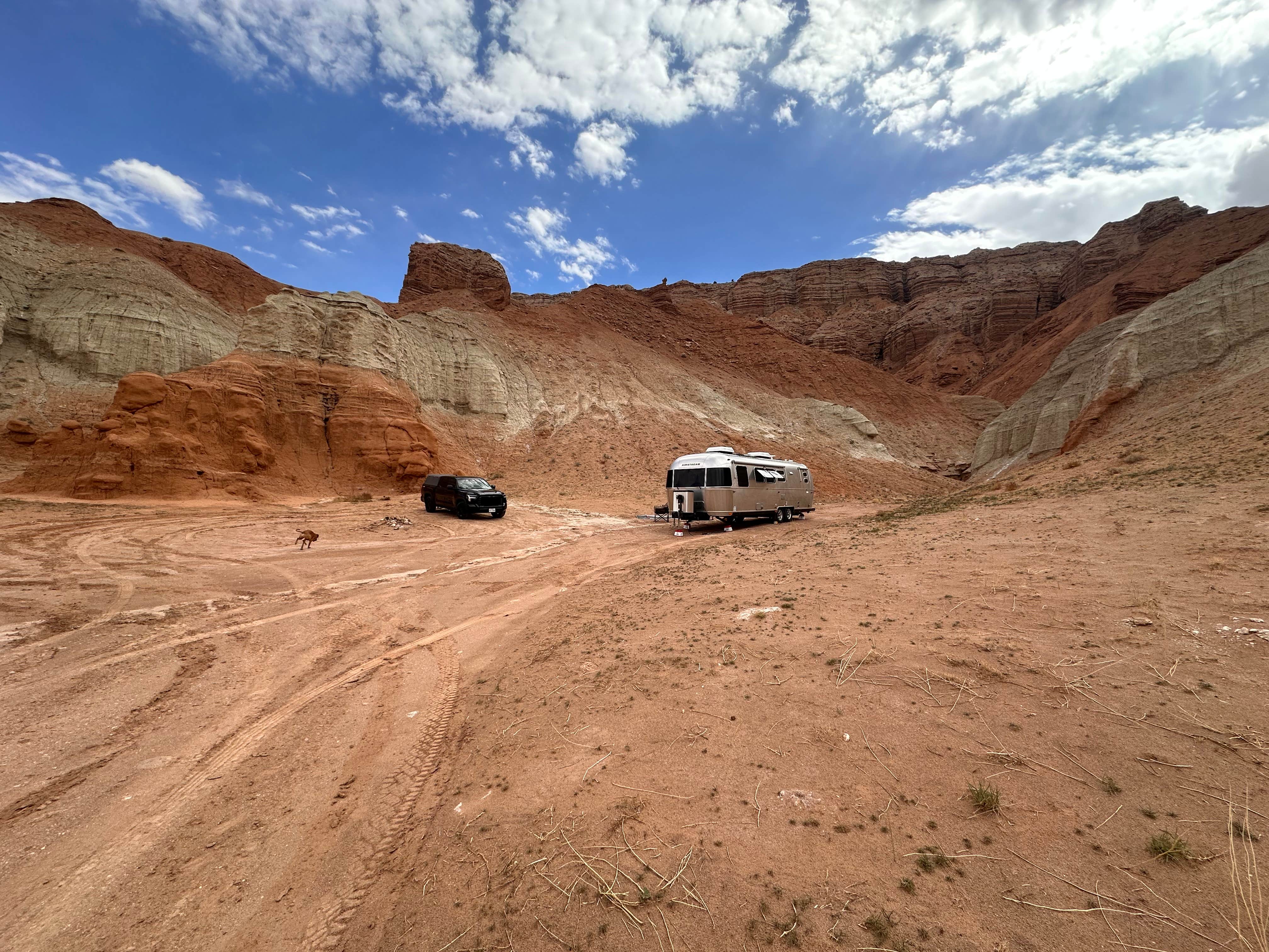 Jeremy H.'s photo of camping with pets at West Dispersed Area — Goblin Valley State Park near Hanksville, UT