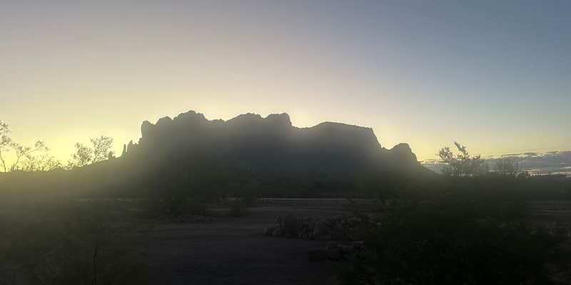 Camper submitted image from Goldfield Ghost Town Dry Camping