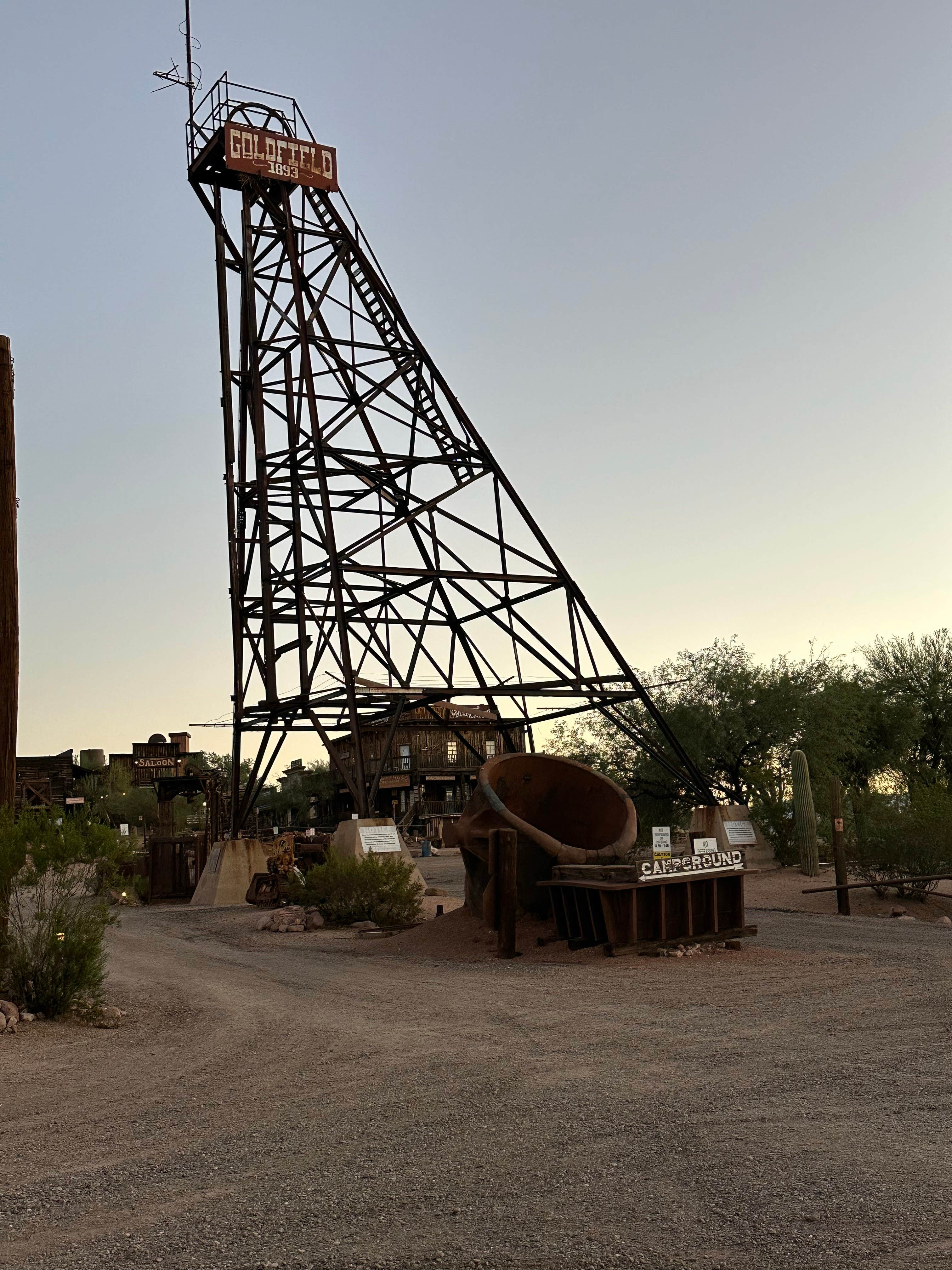 Alisa P.'s photo of camping with pets at Goldfield Ghost Town Dry Camping near Rio Verde, AZ