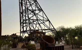 Alisa P.'s photo of camping with pets at Goldfield Ghost Town Dry Camping near Gilbert, AZ