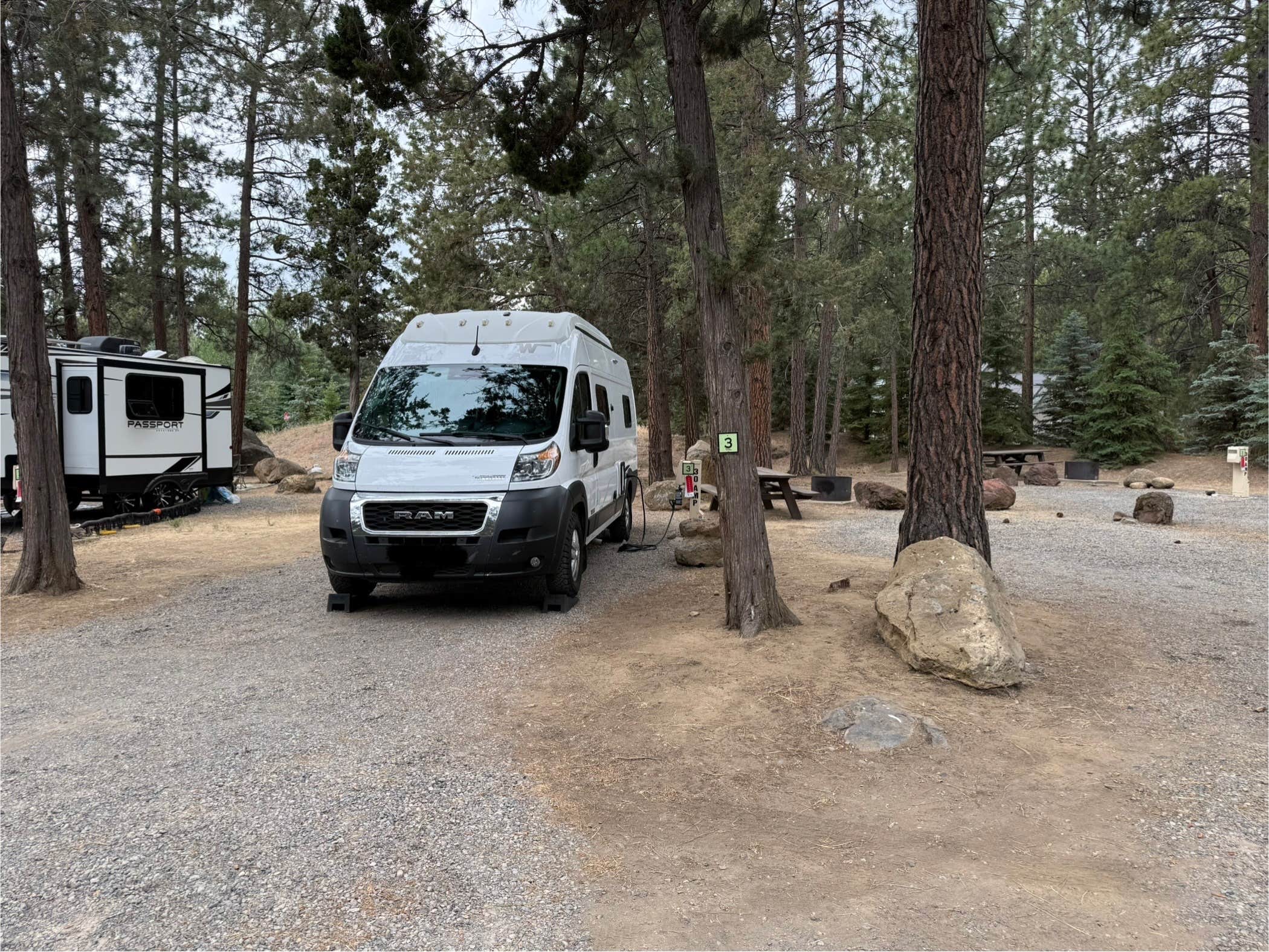 Kim G.'s photo of rv camping at Goodenough Creek Campground near McCammon, ID