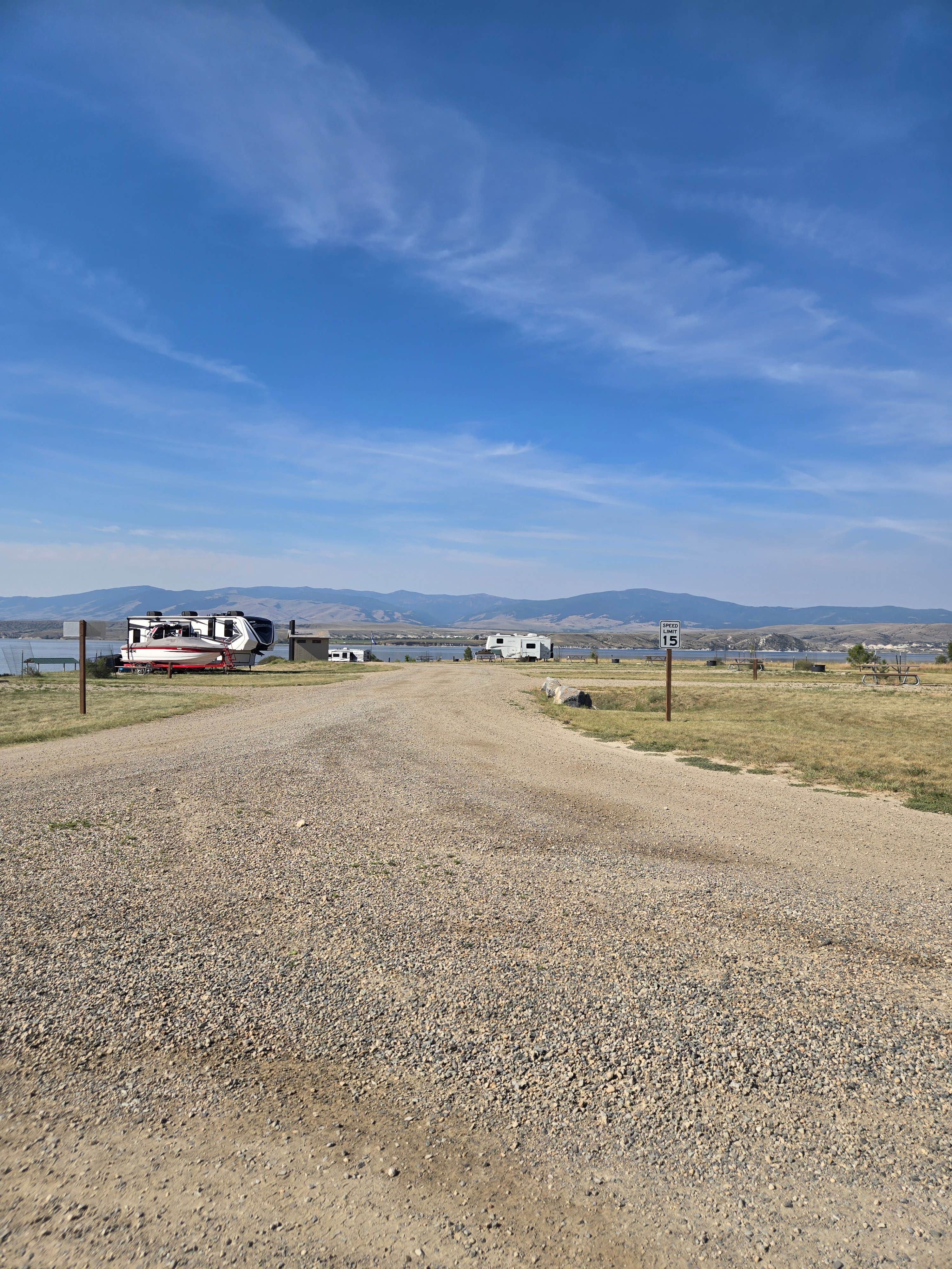 Steve M.'s photo of camping with pets at Goose Bay Marina and Campground near Townsend, MT