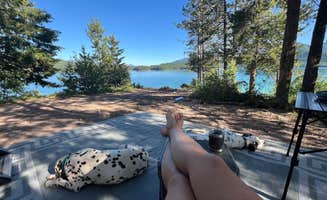 Jules S.'s photo of camping with pets at GooseHead Camping Area near Kalispell, MT