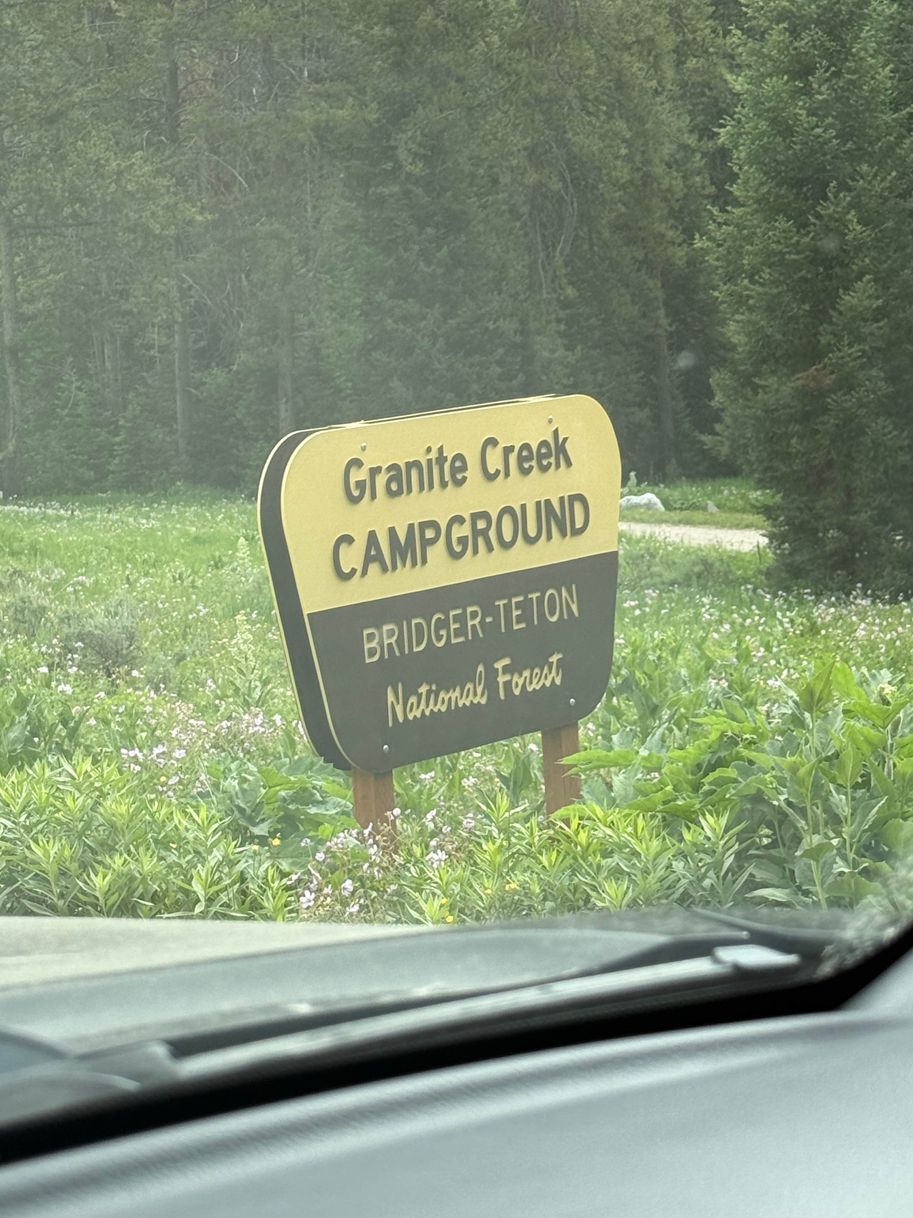 Camper-submitted photo at Granite Creek Trailhead near Bridger-Teton National Forest