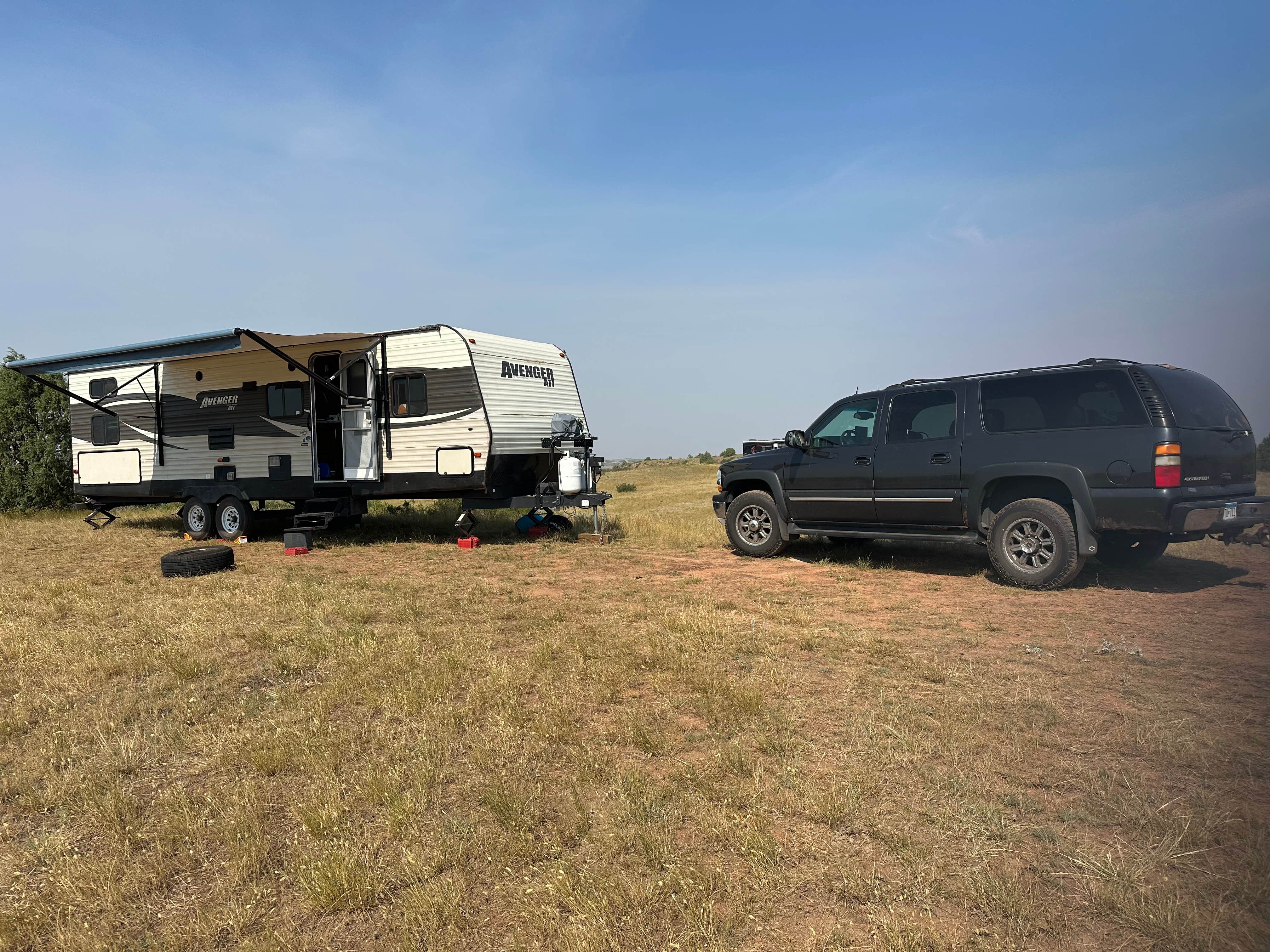 Lisa N.'s photo of rv camping at Grassland Boondocking near Theodore Roosevelt National Park