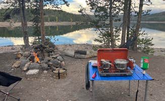 Chris and Mallory's photo at Grassy Lake Reservoir Dispersed Camping near John D. Rockefeller Jr. Memorial Parkway