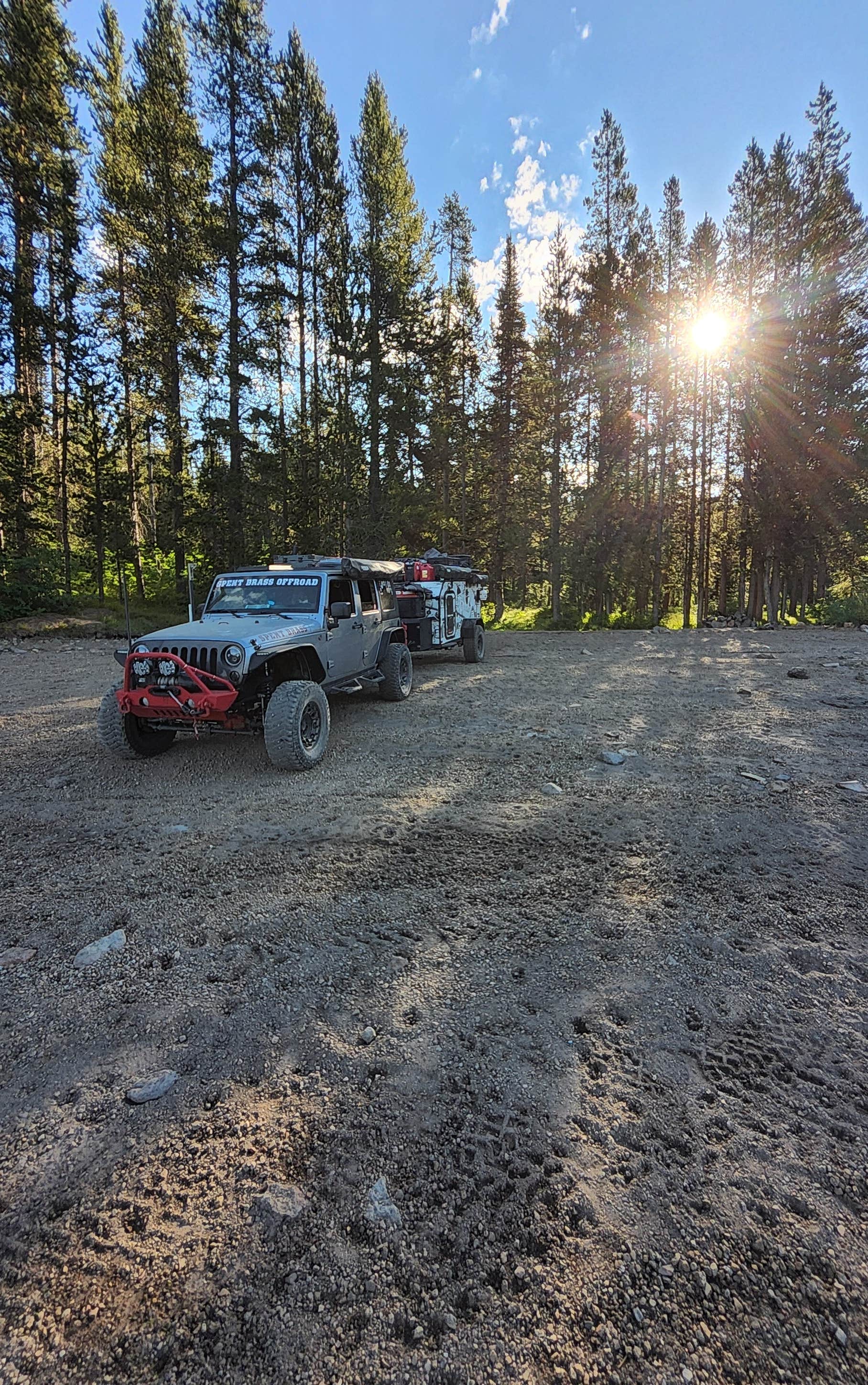 Camping near Lewis Lake — Yellowstone National Park: Grassy Reservoir Dispersed, Moran, Wyoming