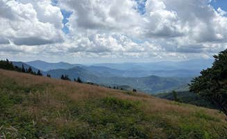 Nora M.'s photo of a dispersed camping area at Grassy Ridge Bald - Dispersed BackCountry in North Carolina