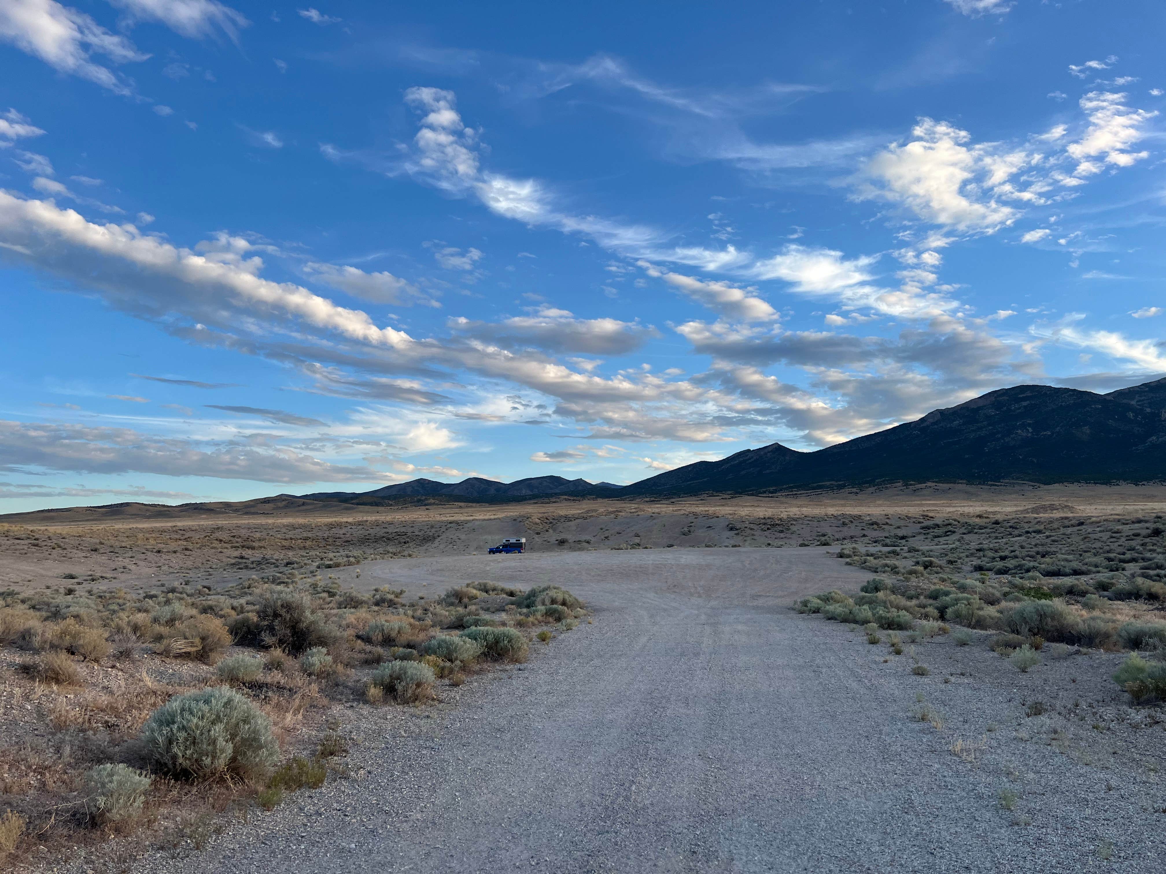 Rachel S.'s photo of a dispersed camping area at Gravel Pit BLM Dispersed Campsite near Garrison, UT