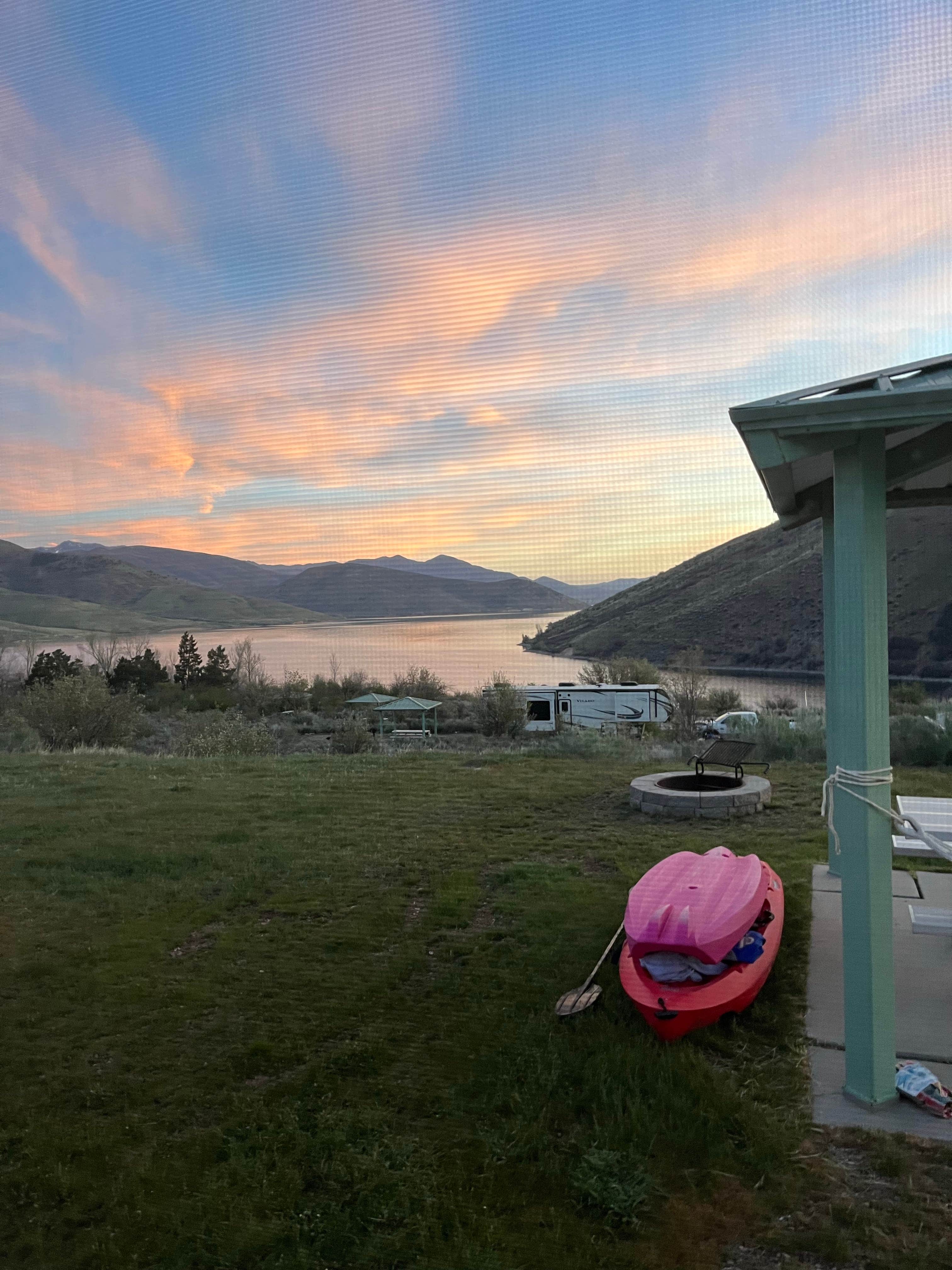 Seren W.'s photo at Great Horned Owl Campground — Deer Creek State Park near Wallsburg, UT