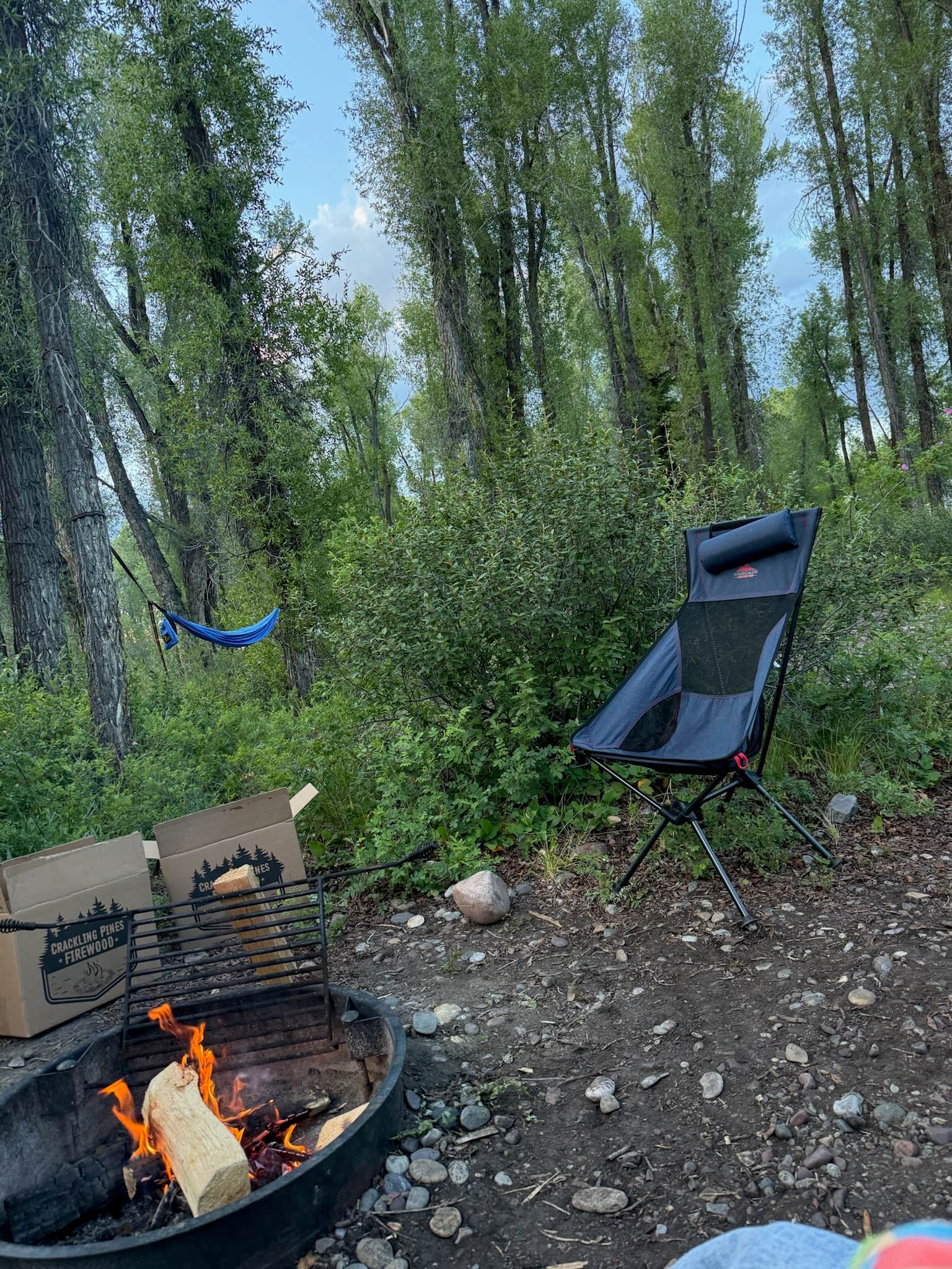 Camping near Phelps Lake — Grand Teton National Park: Gros Venture Campground, Kelly, Wyoming