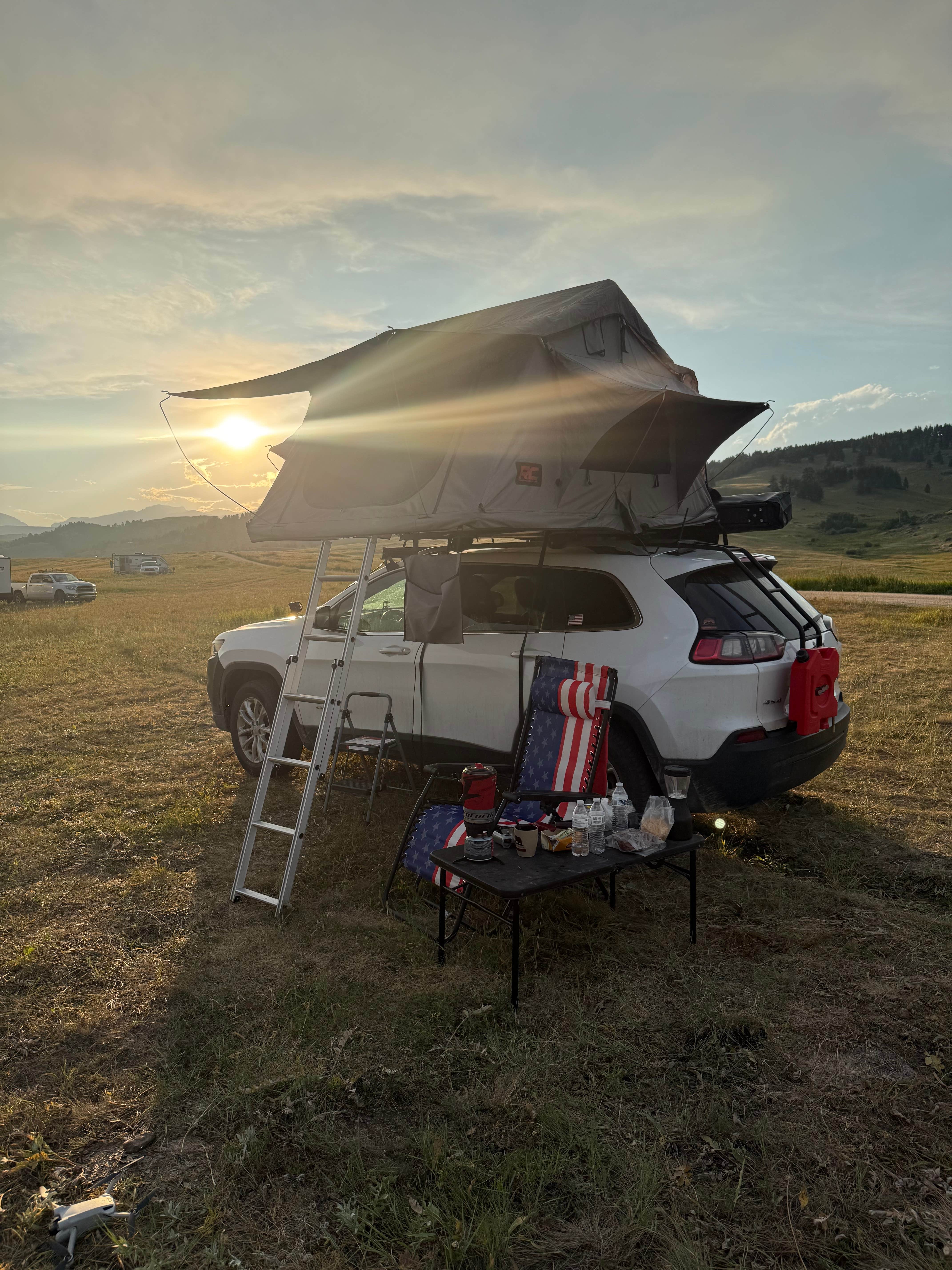 Maui F.'s photo at Grouse Mountain Basecamp on Forest Road 403 near Saddlestring, WY