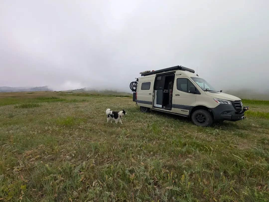 Michelle T.'s photo of rv camping at Grouse Mountain Basecamp on Forest Road 403 near Bighorn Canyon National Recreation Area