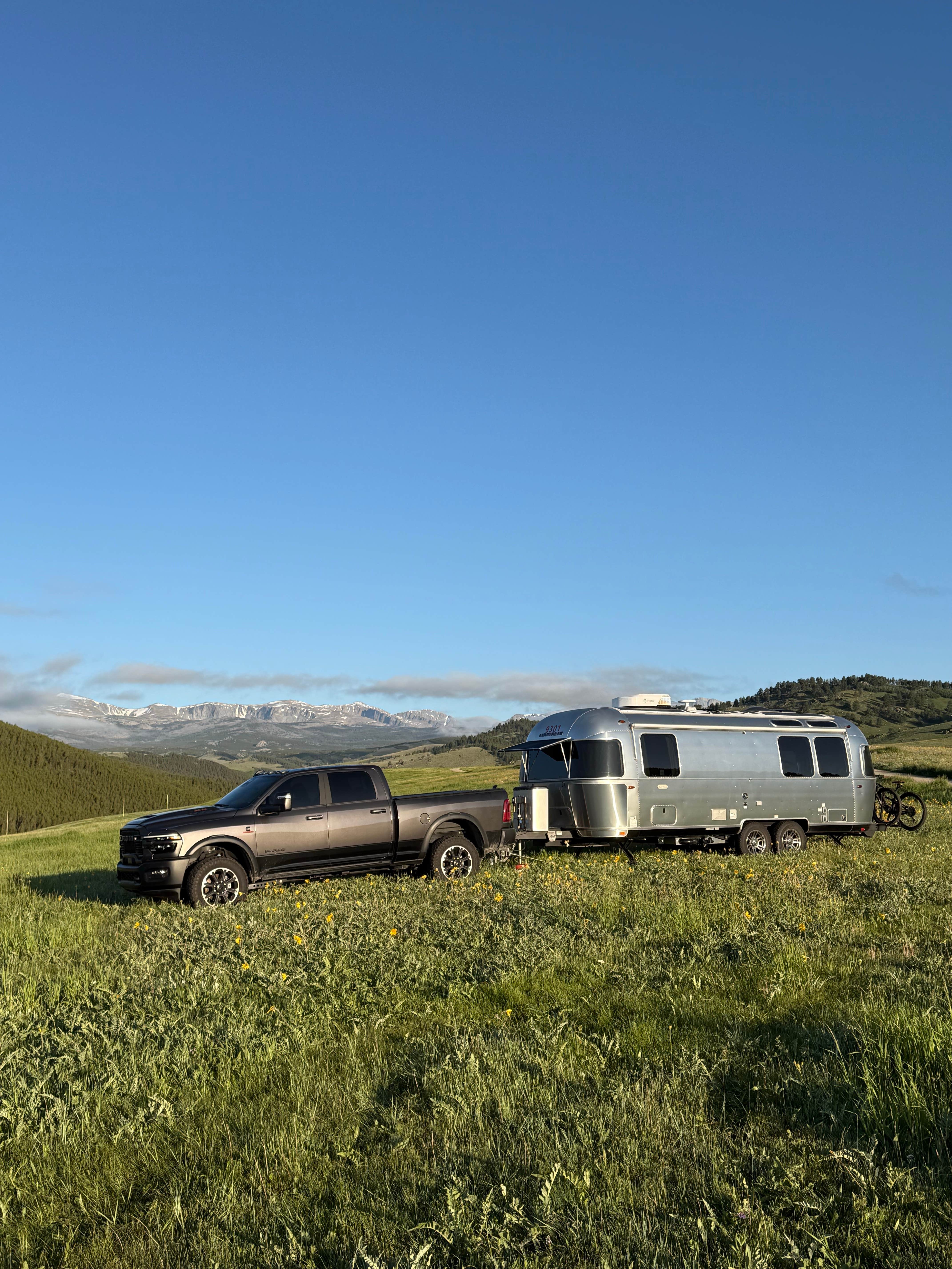 Amy D.'s photo of rv camping at Grouse Mountain Basecamp on Forest Road 403 near Buffalo, WY