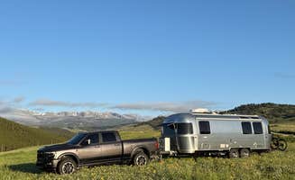 Amy D.'s photo of rv camping at Grouse Mountain Basecamp on Forest Road 403 near Story, WY