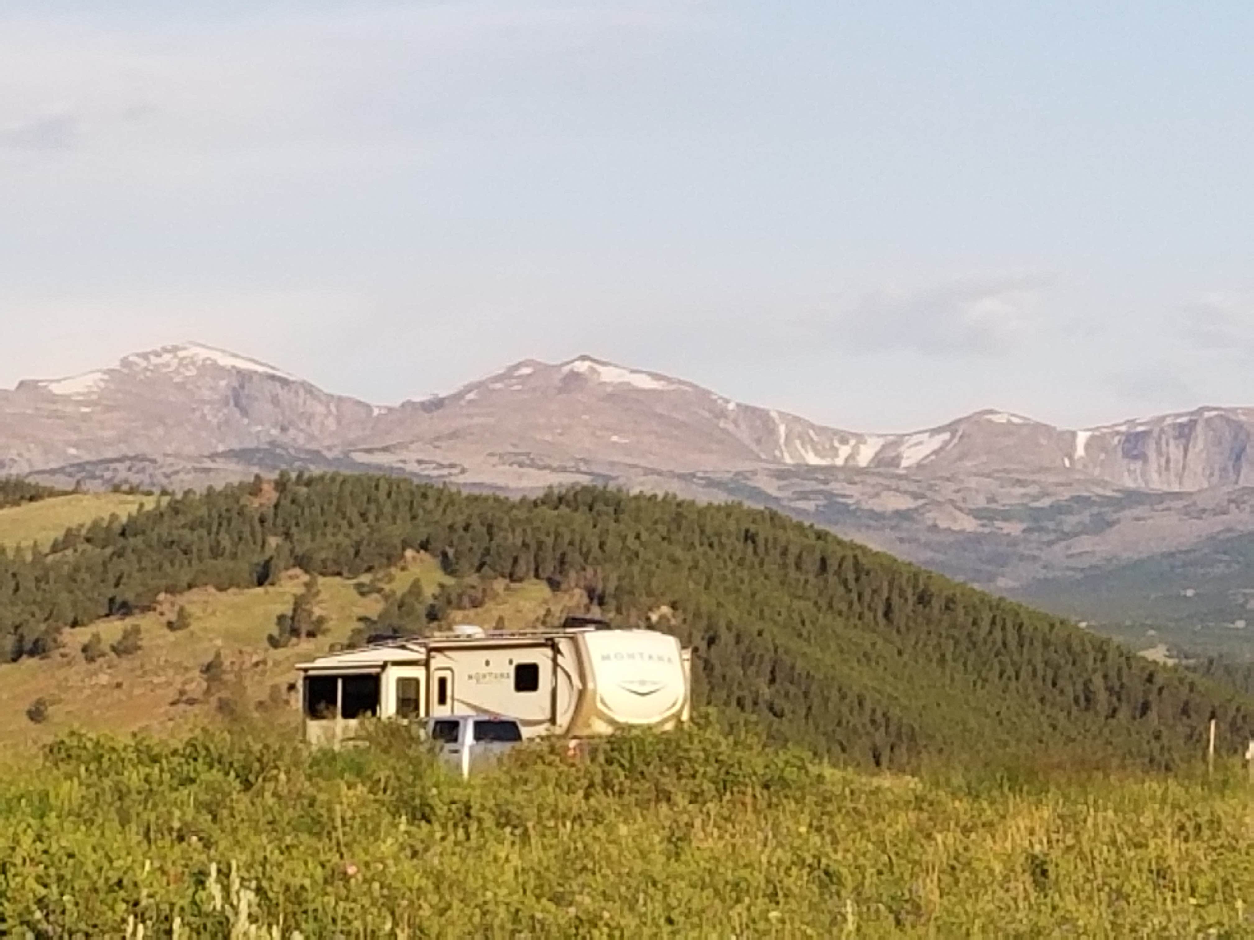 Lisa D.'s photo of rv camping at Grouse Mountain Basecamp on Forest Road 403 near Bighorn Canyon National Recreation Area