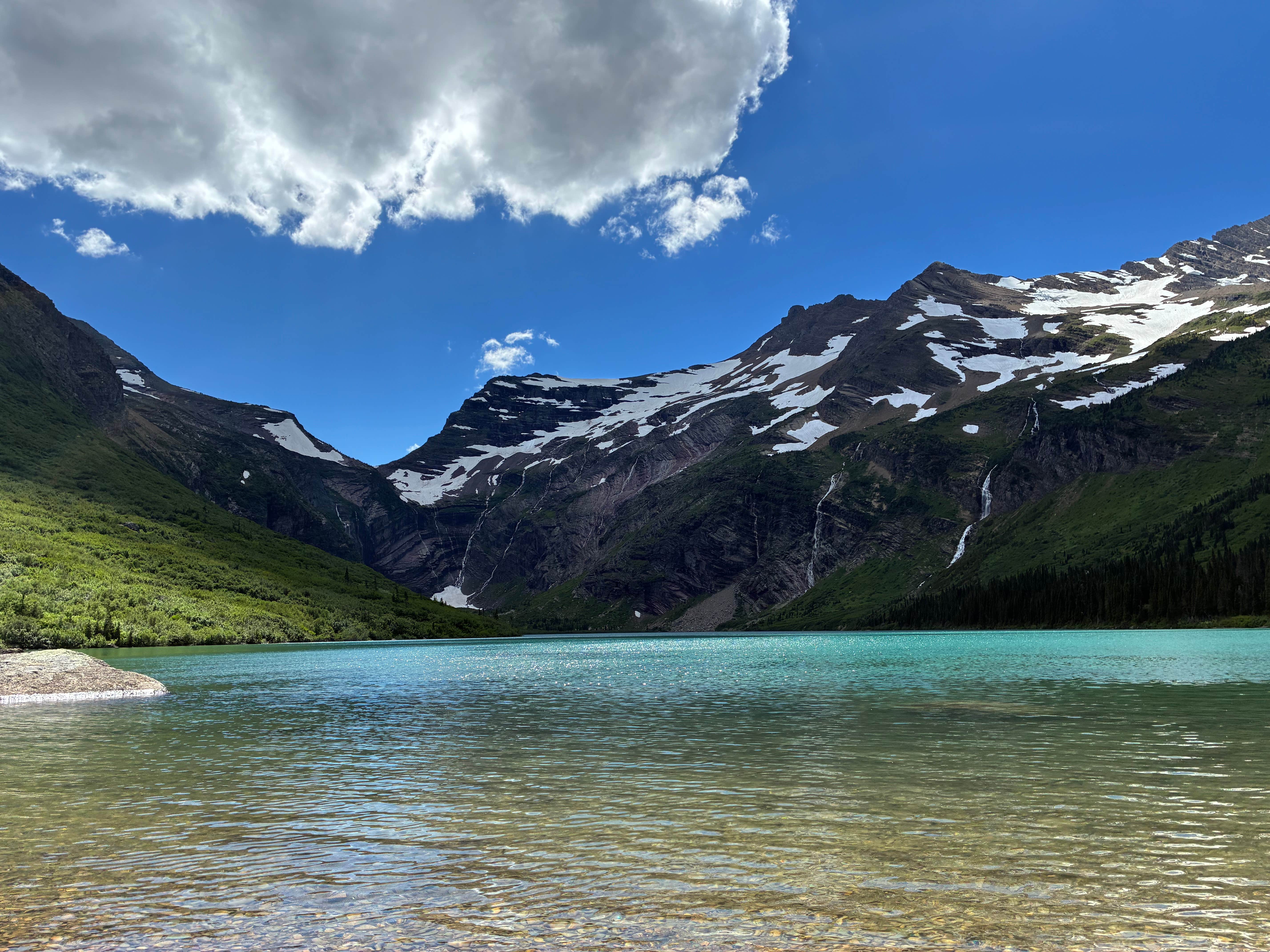 Camper-submitted photo at Gunsight Lake Wilderness Campsite — Glacier National Park near West Glacier, MT
