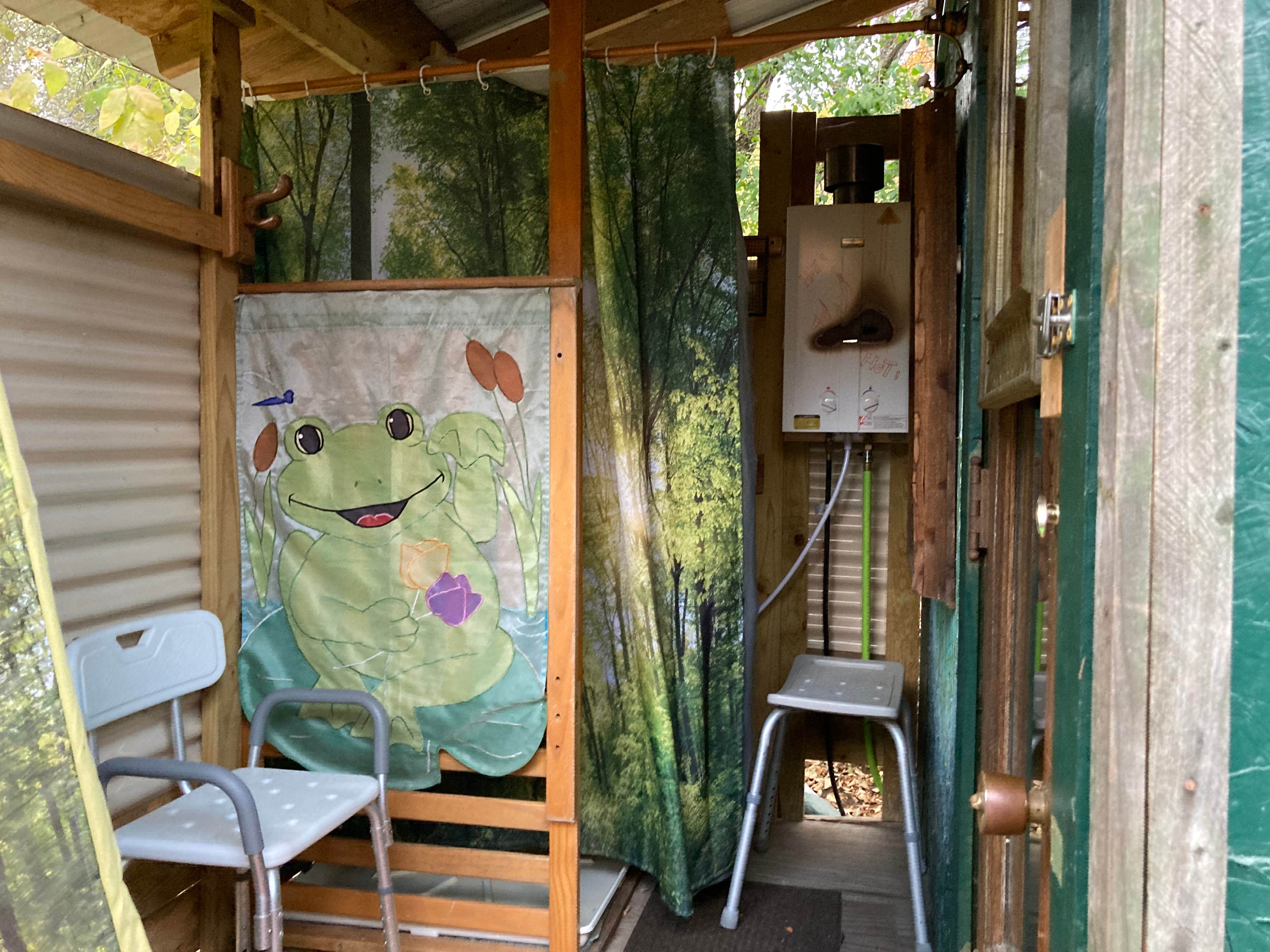 Janet R.'s photo of camping with pets at Hanging Bog Big Bass Serenity Camp near Perry, NY