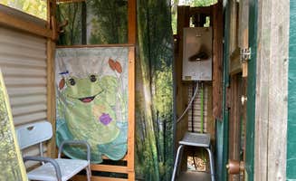 Janet R.'s photo of camping with pets at Hanging Bog Big Bass Serenity Camp near Shinglehouse, PA