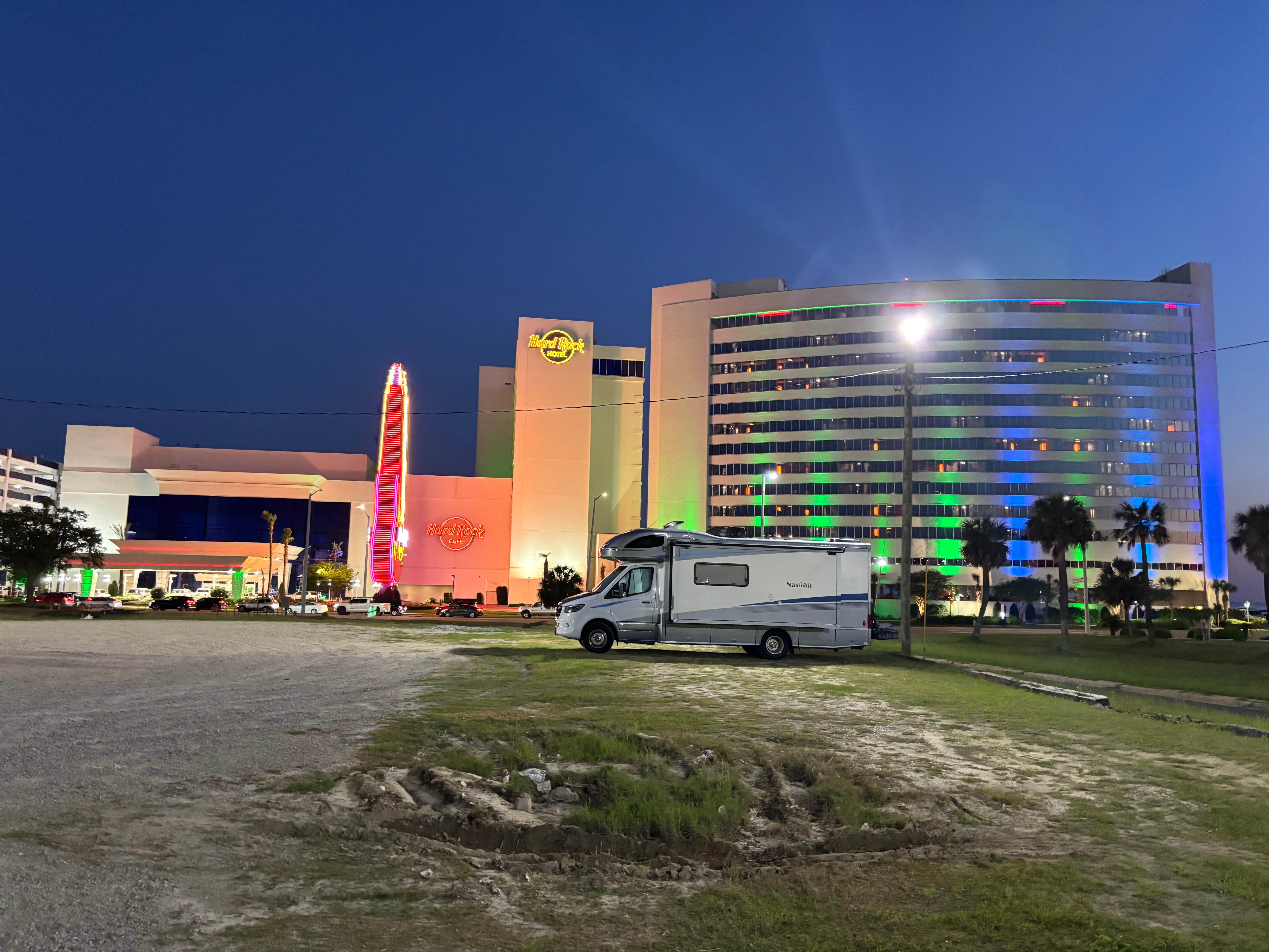 Reed G.'s photo of rv camping at Hard Rock Hotel and Casino RV Parking near Gautier, MS