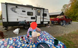 christian G.'s photo of camping with pets at Hartman Center Campground near Snow Shoe, PA