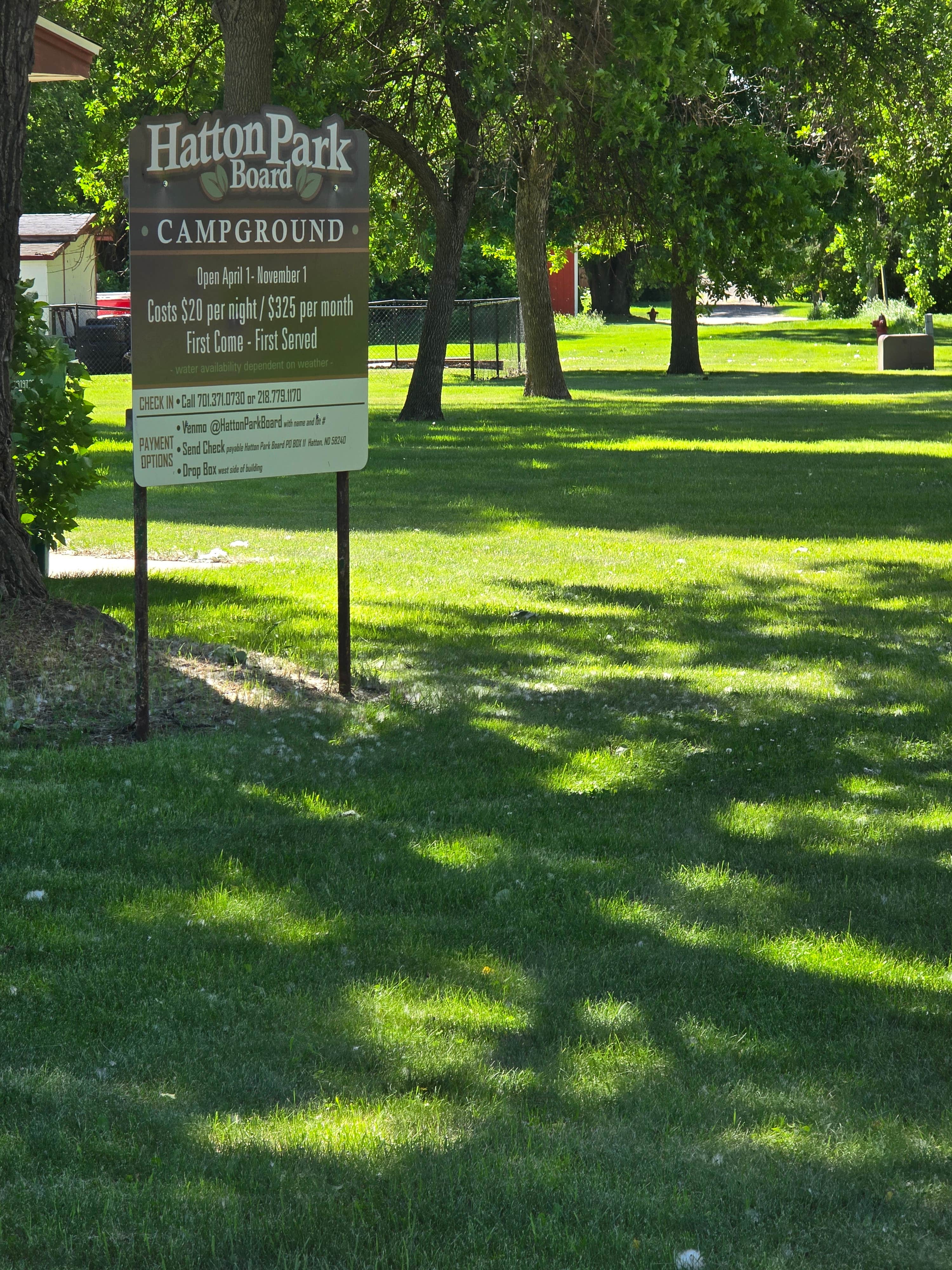 Camper-submitted photo at Hatton Park Board Campground near Larimore, ND