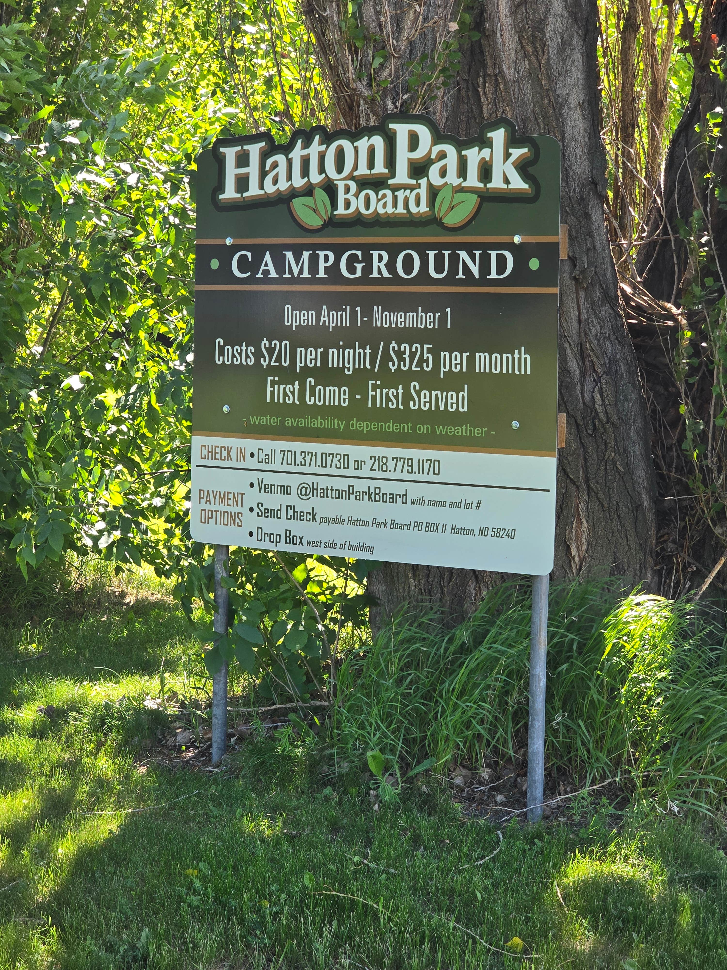 Camper-submitted photo at Hatton Park Board Campground near Larimore, ND