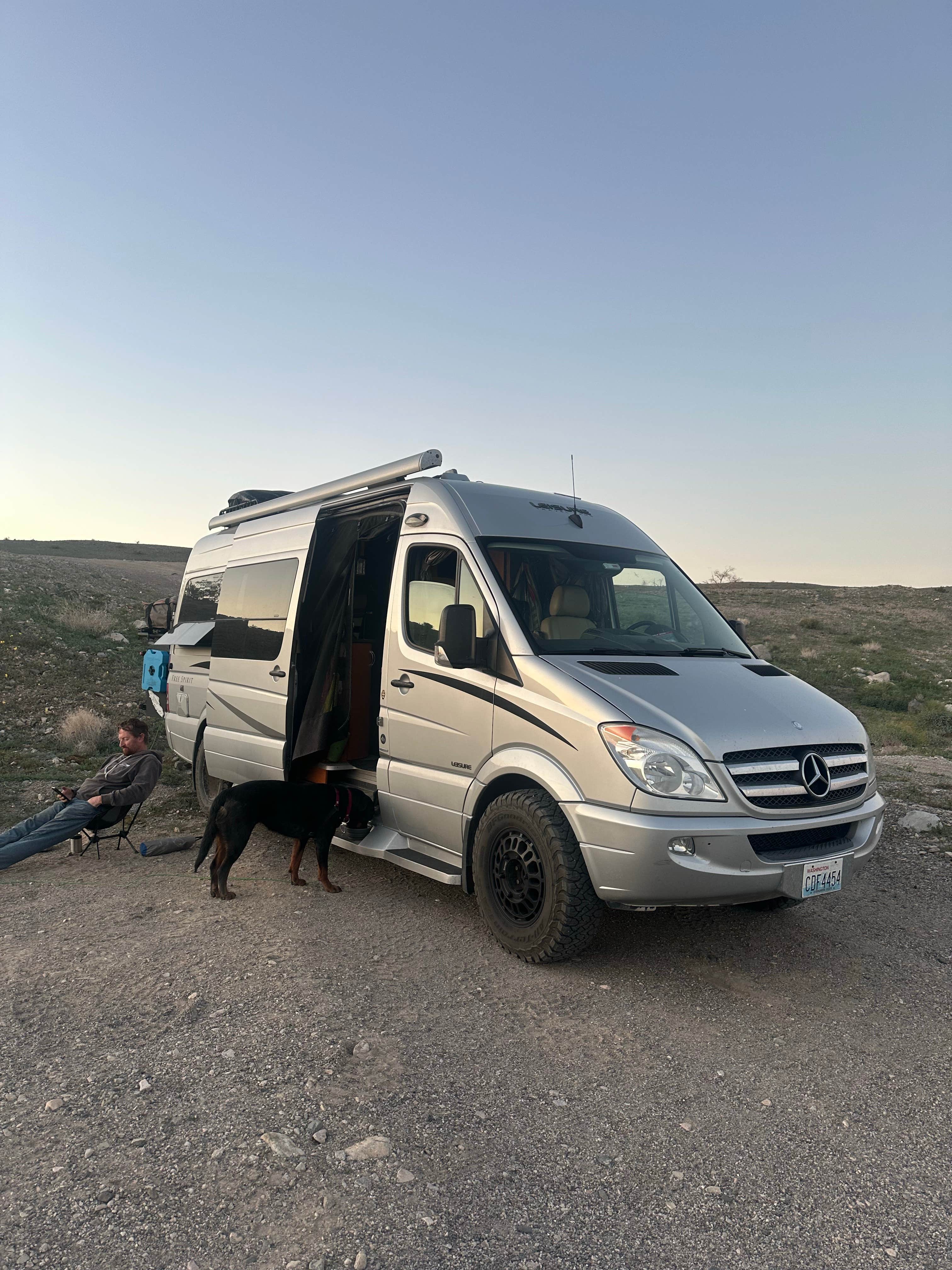 Teresa A.'s photo of camping with pets at Havasu BLM Dispersed near Parker Dam, CA