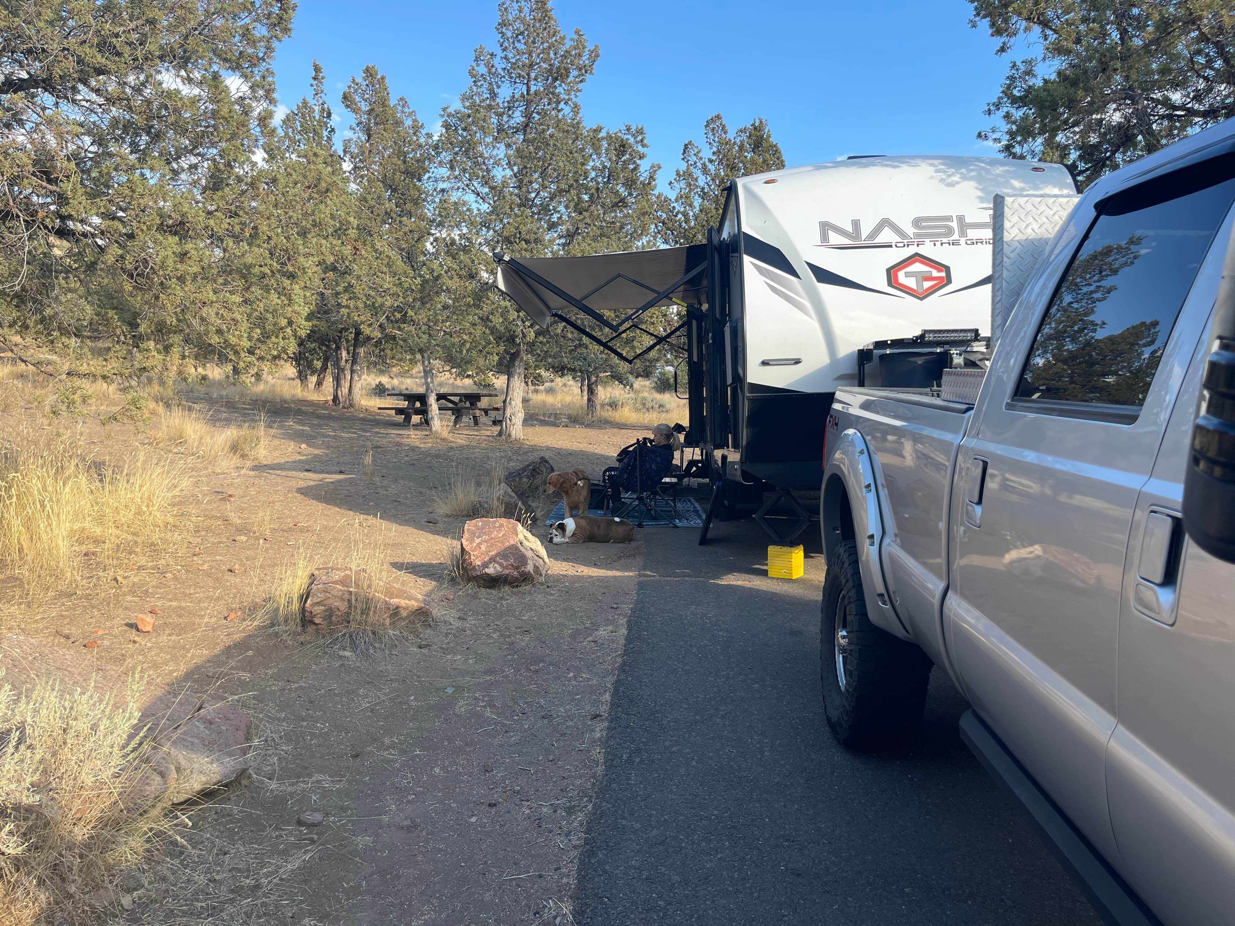 James W.'s photo of camping with pets at Haystack Reservoir Campground (East Shore) near Central Oregon