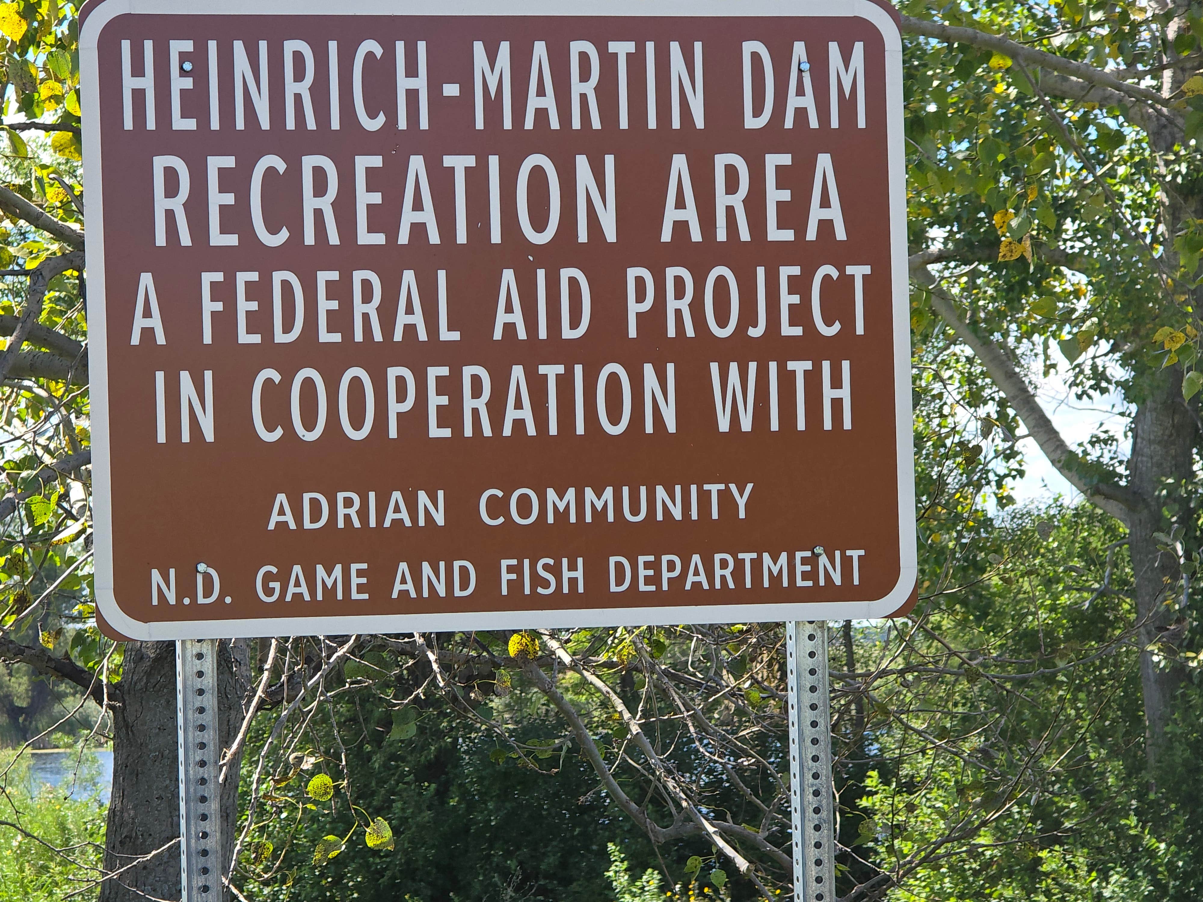 Camper-submitted photo at Heinrich Martin Dam in North Dakota