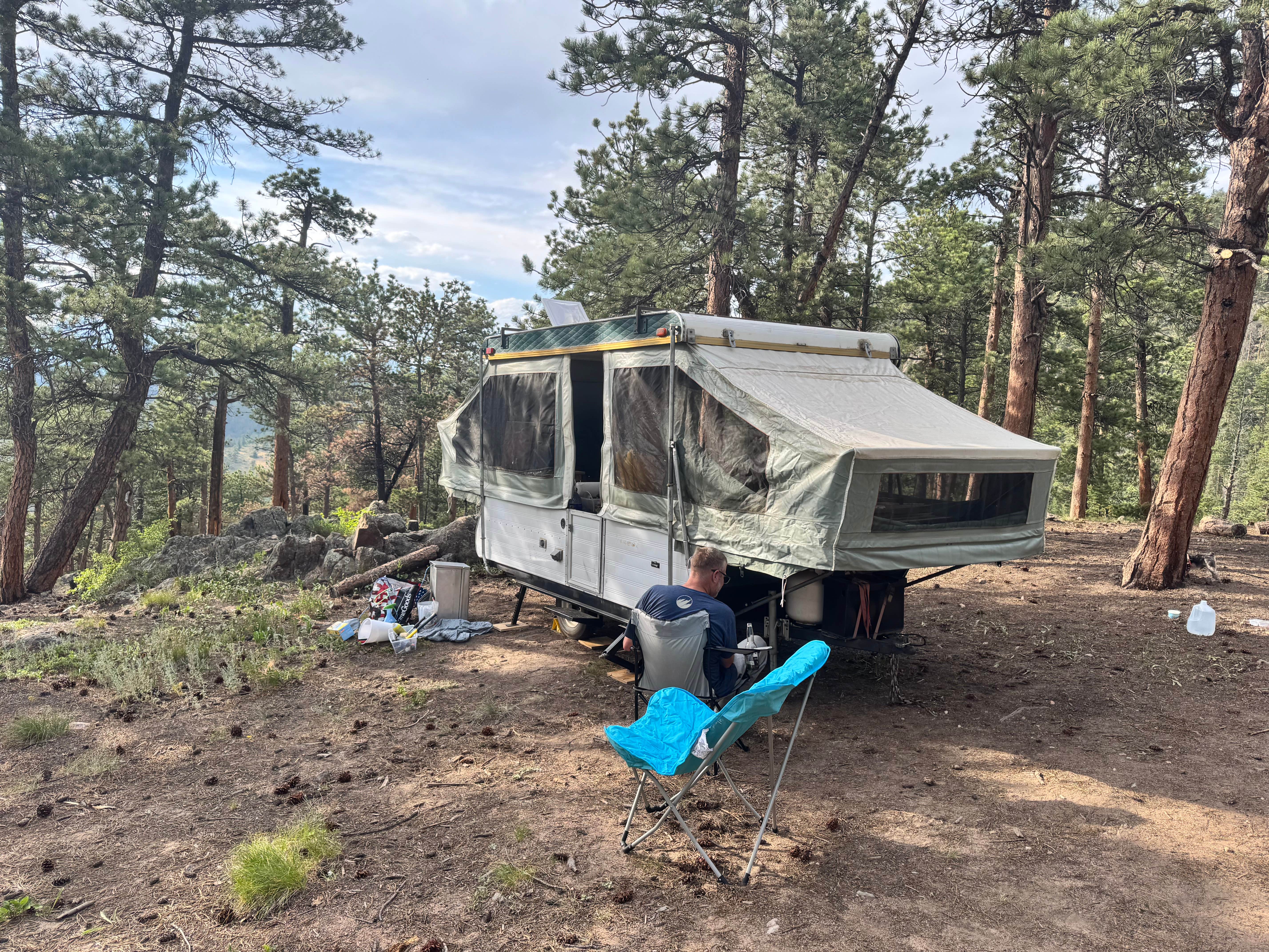 JUSTIN H.'s photo of a dispersed camping area at Hell Canyon Dispersed near Ault, CO