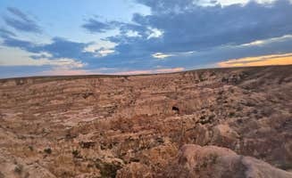 SAM's photo of a dispersed camping area at Hell's Half Acre Road near Lysite, WY