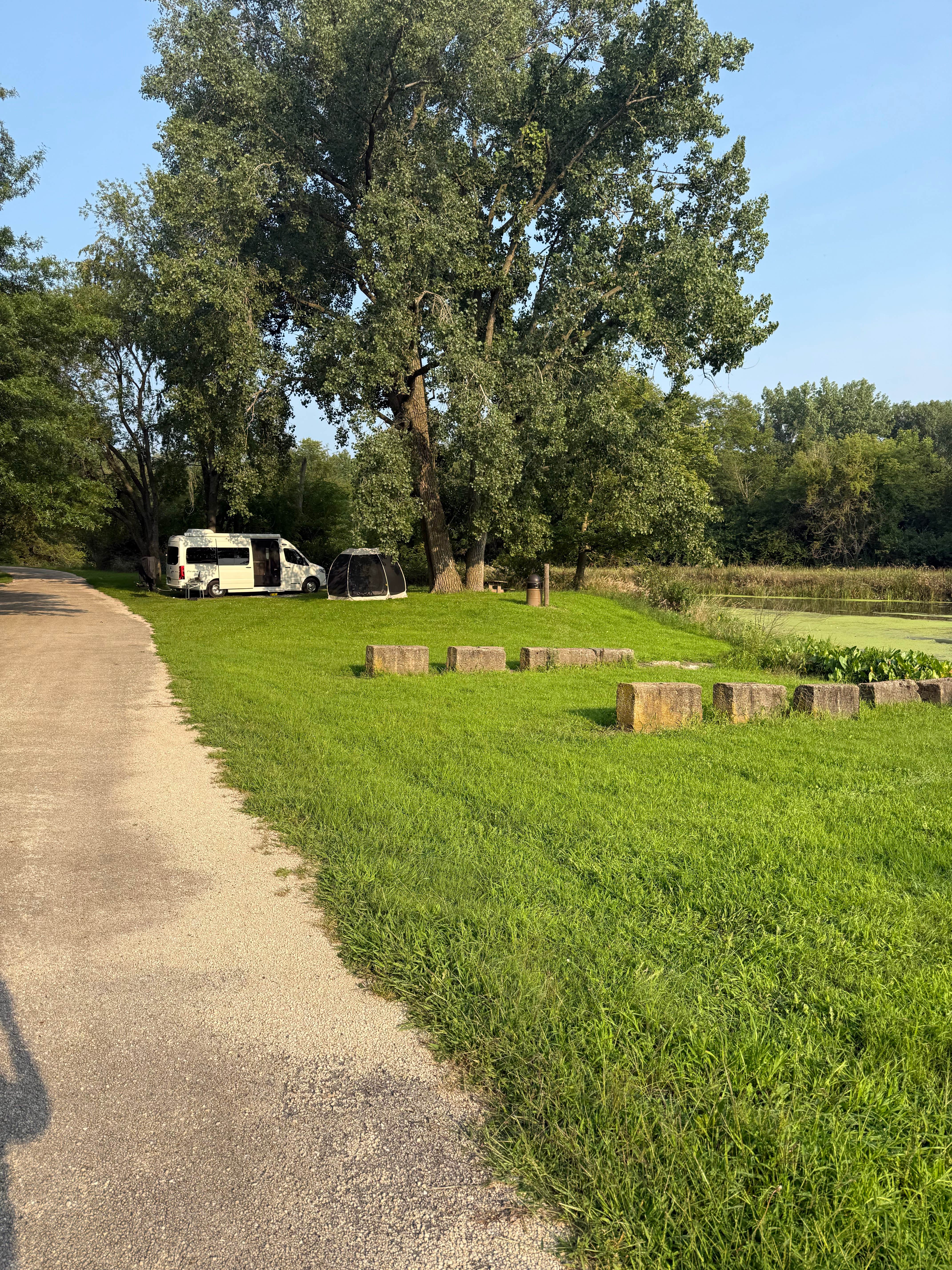 Jeff and Linda L.'s photo of tent camping at Hennepin Canal Lock 21 Campground near Mineral, IL