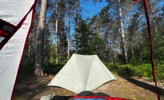 Amy Y.'s photo of a dispersed camping area at Hickey Marsh Dispersed Camping near Skandia, MI