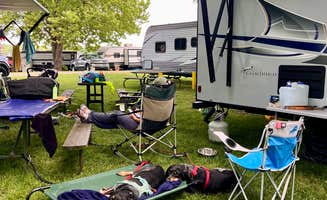 Gerard E.'s photo of camping with pets at Hoffman Lake Campground INC. near Rochester, IN
