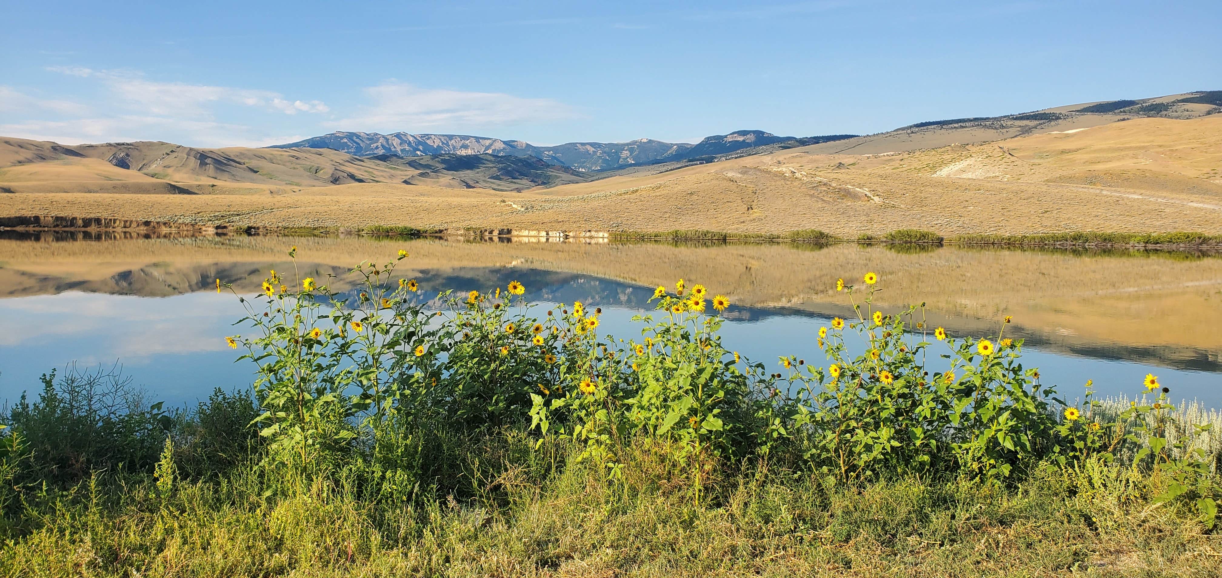 Lia T.'s photo of a dispersed camping area at Hogan Reservoir BLM Campground near Frannie, WY