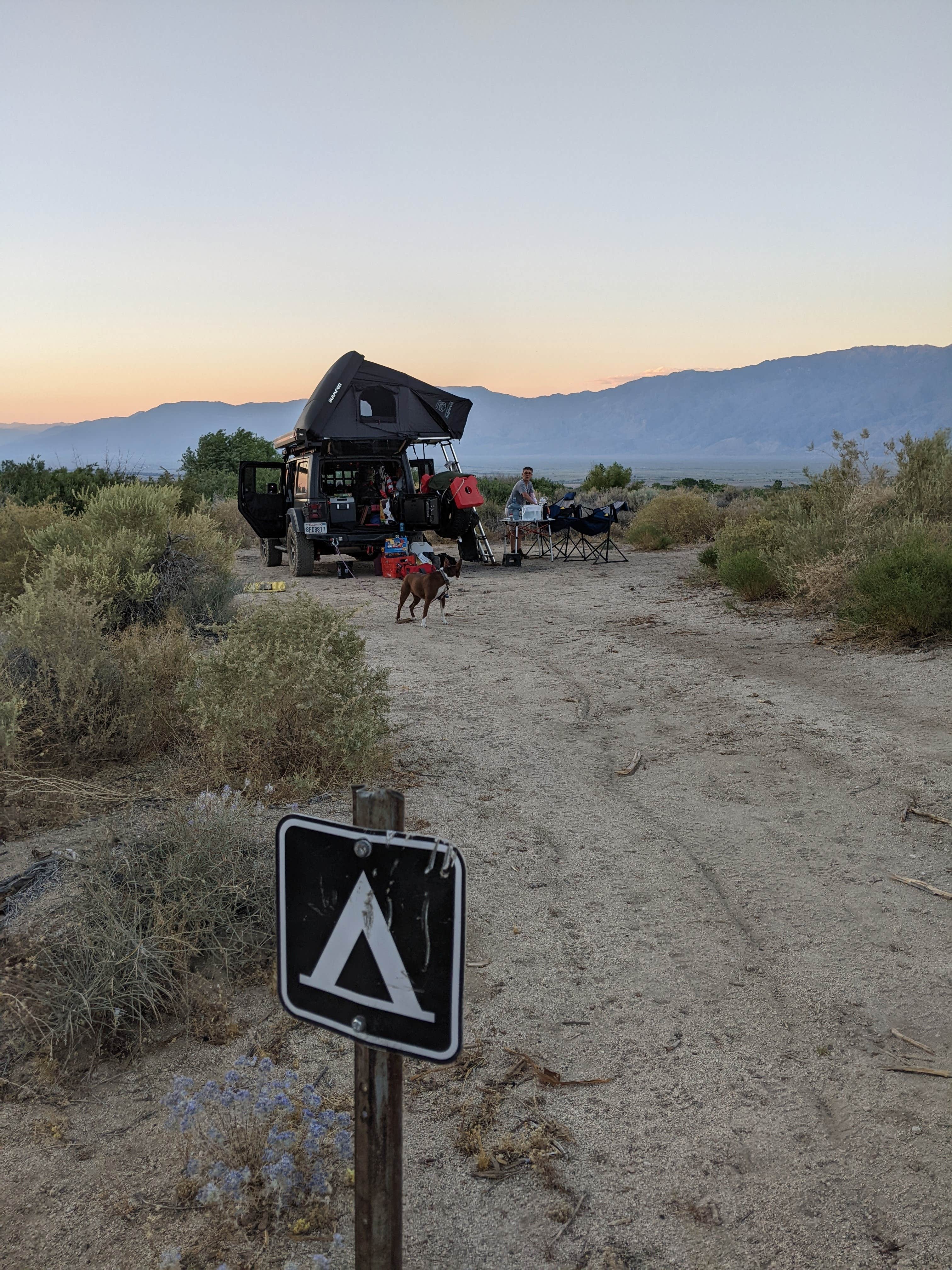 Camper-submitted photo at Hogback Creekside Camp near Alabama Hills, CA