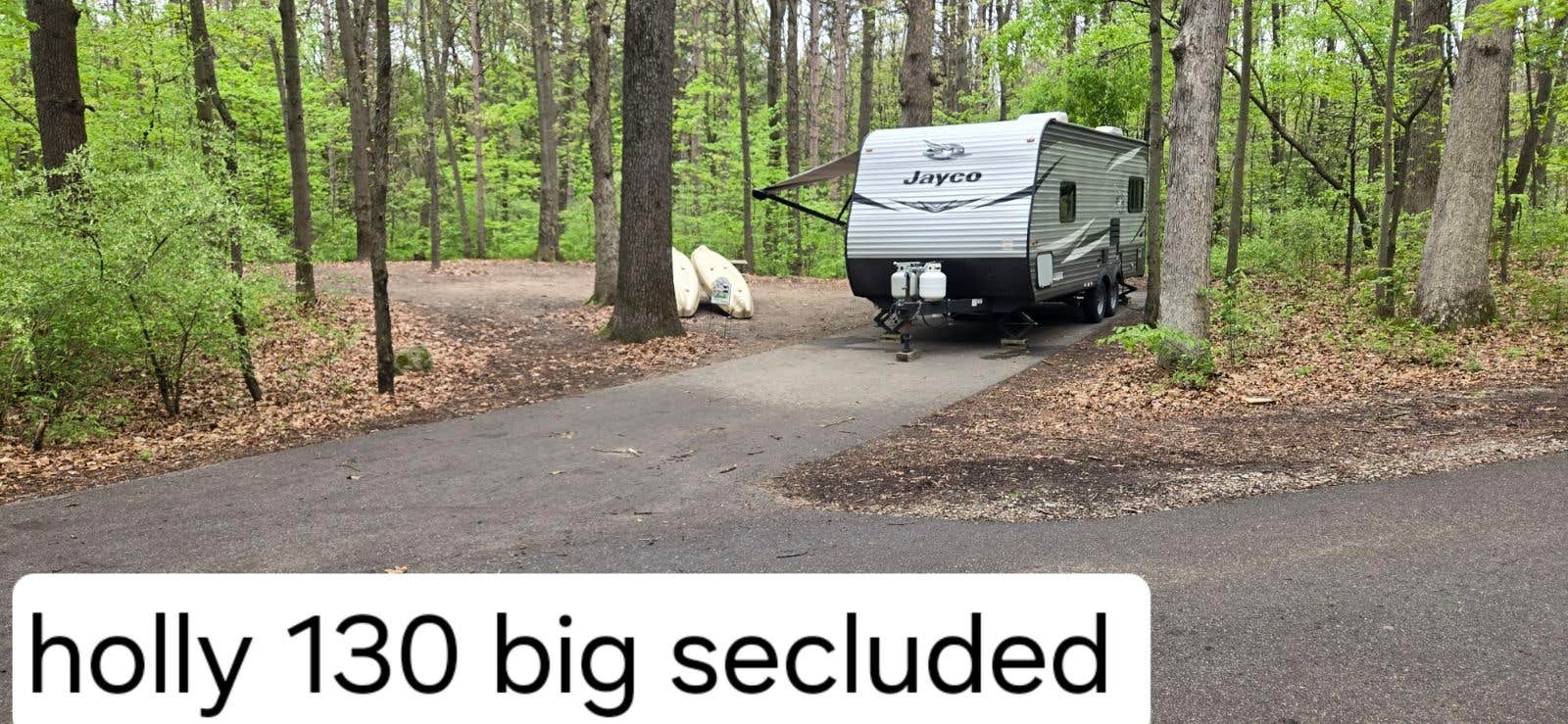 D P.'s photo of rv camping at McGinnis Lake Modern Campground — Holly Recreation Area near Ortonville, MI