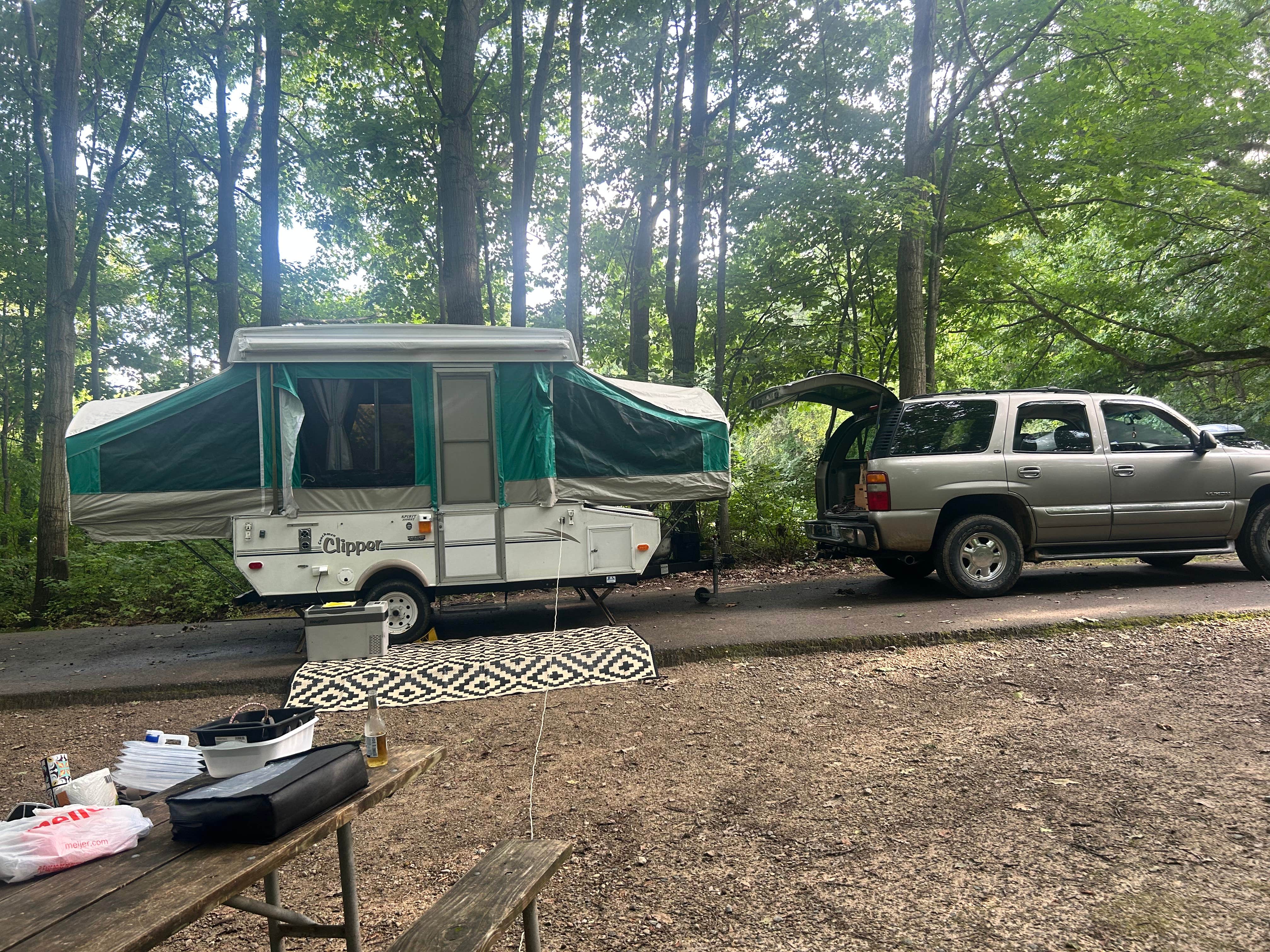 Nicole F.'s photo of rv camping at McGinnis Lake Modern Campground — Holly Recreation Area near Royal Oak, MI