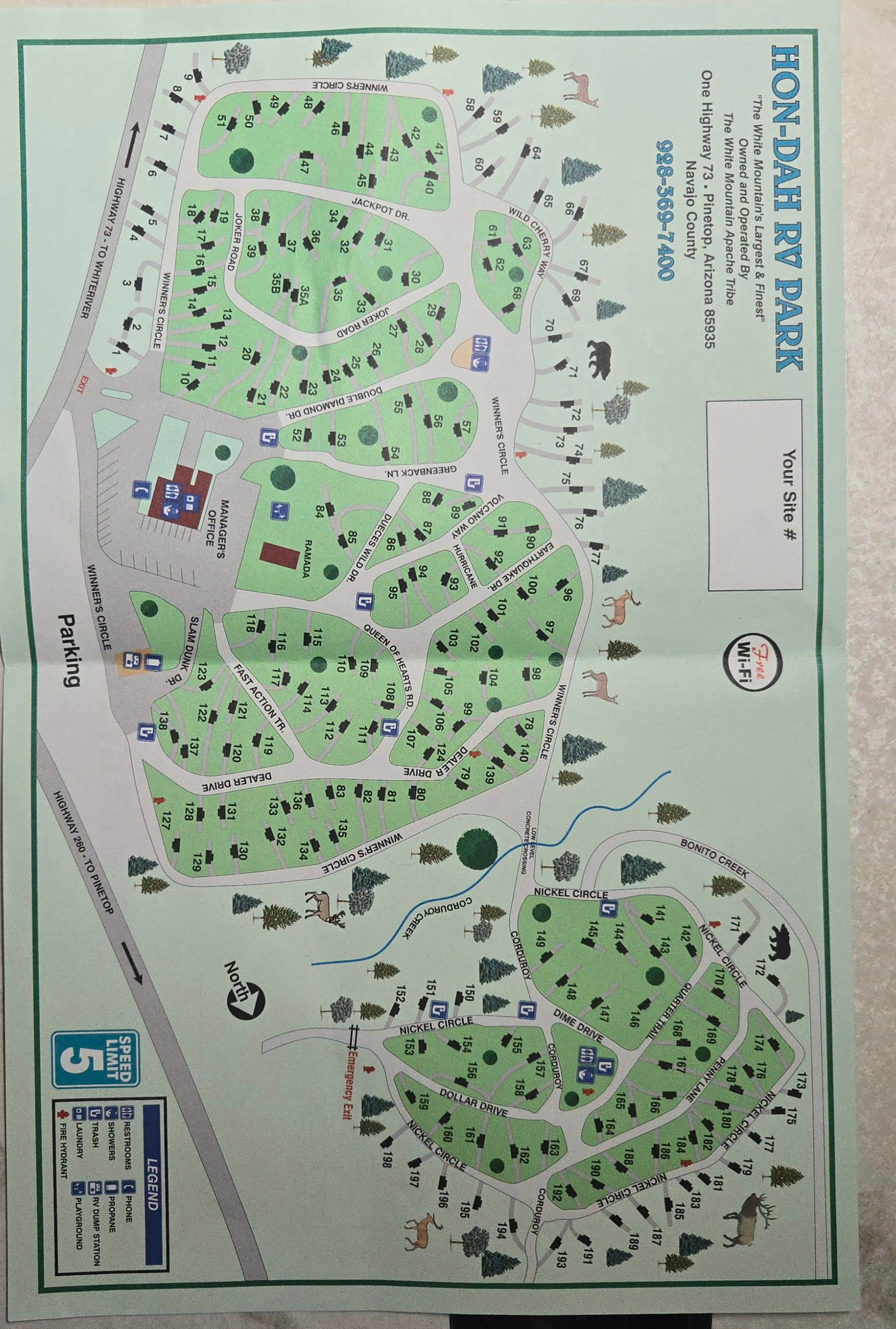 Camper-submitted photo at Hon-Dah RV Park near McNary, AZ